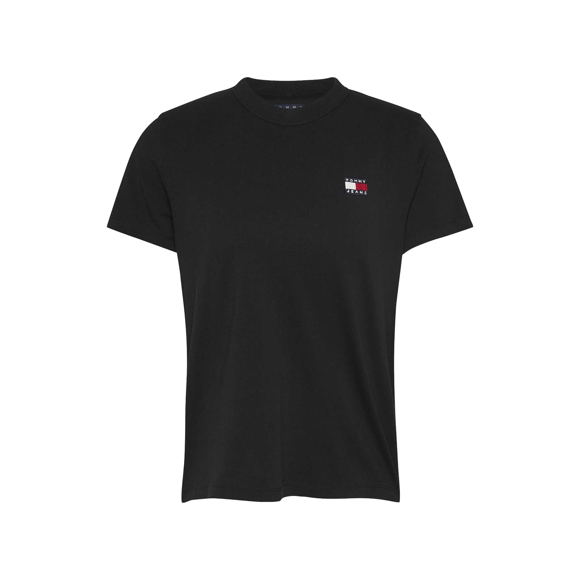 T-shirt Donna Nera, con maniche corte e logo