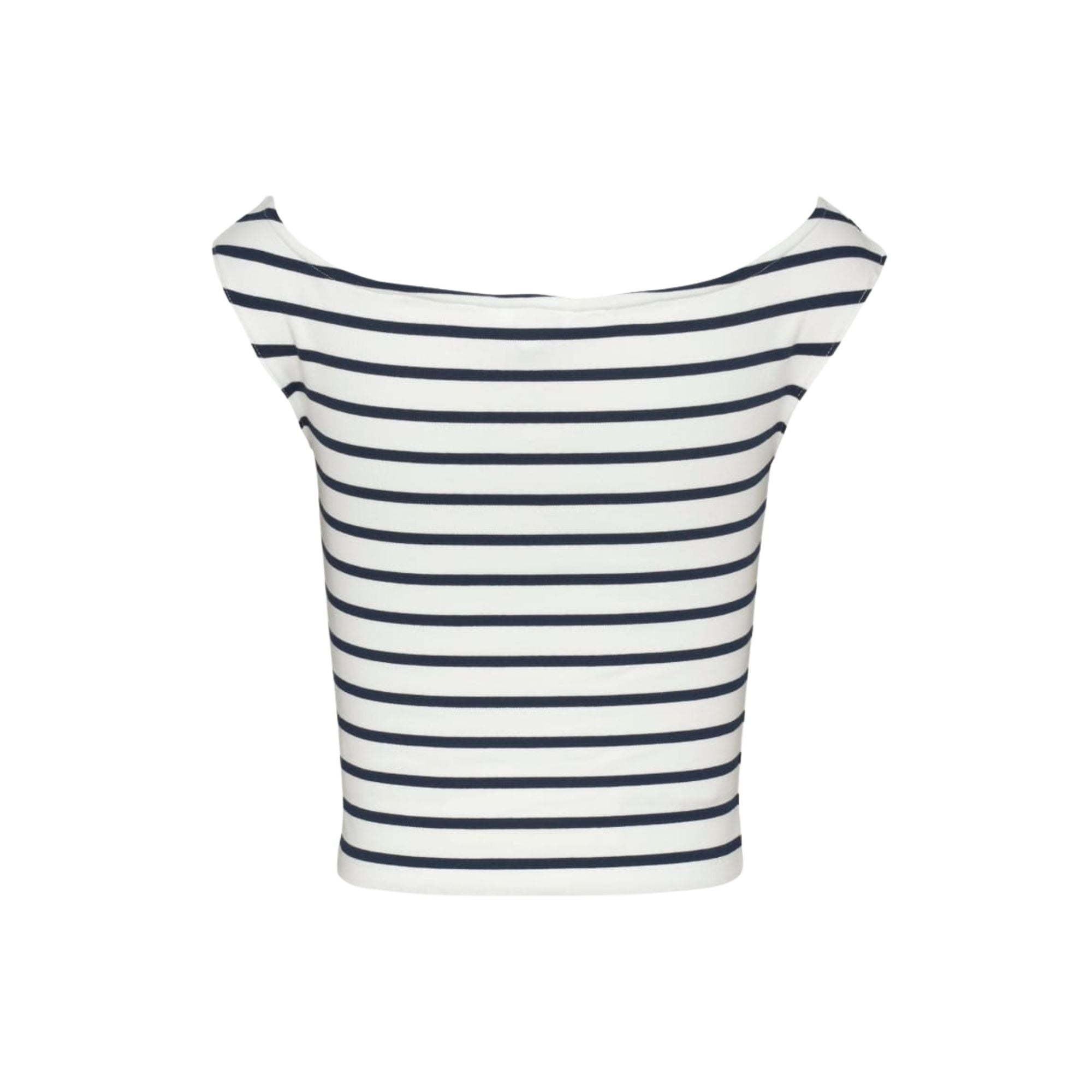 Top Donna cropped, dal fit aderente, con bandiera ricamata