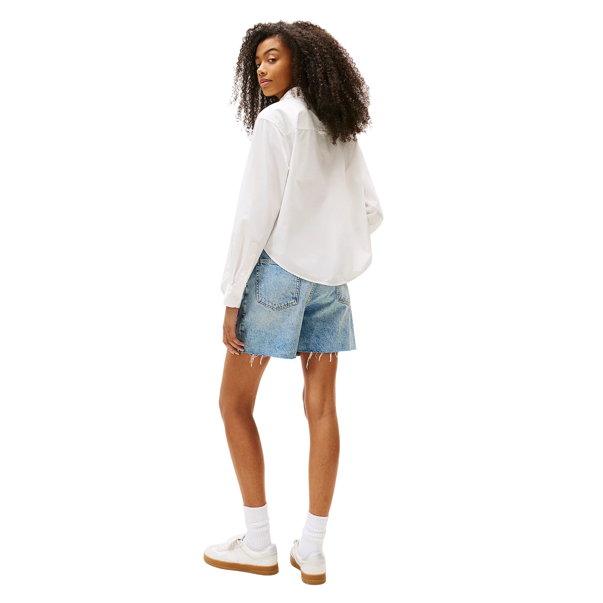 Camicia Donna in cotone, con logo e fiocco frontale