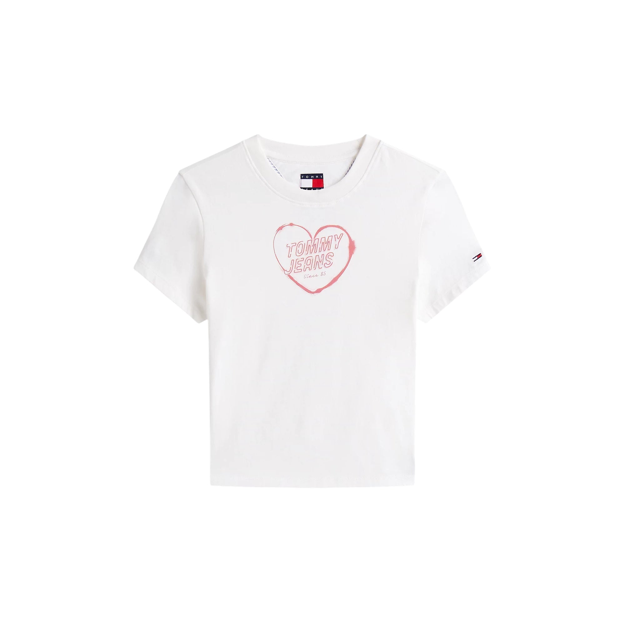 T-shirt Donna dal fit slim, con grafica a contrasto, in cotone