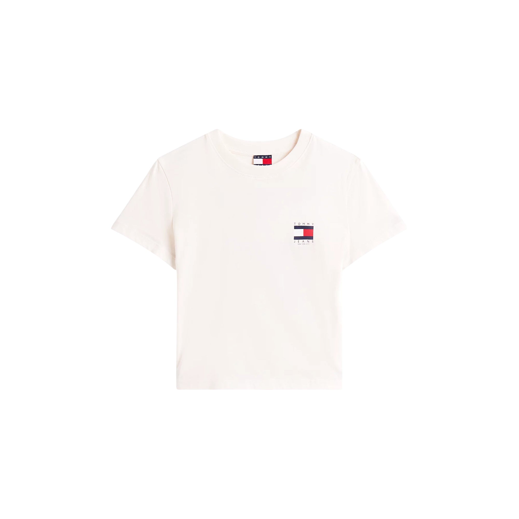 T-shirt Donna flag, doppio logo, in cotone
