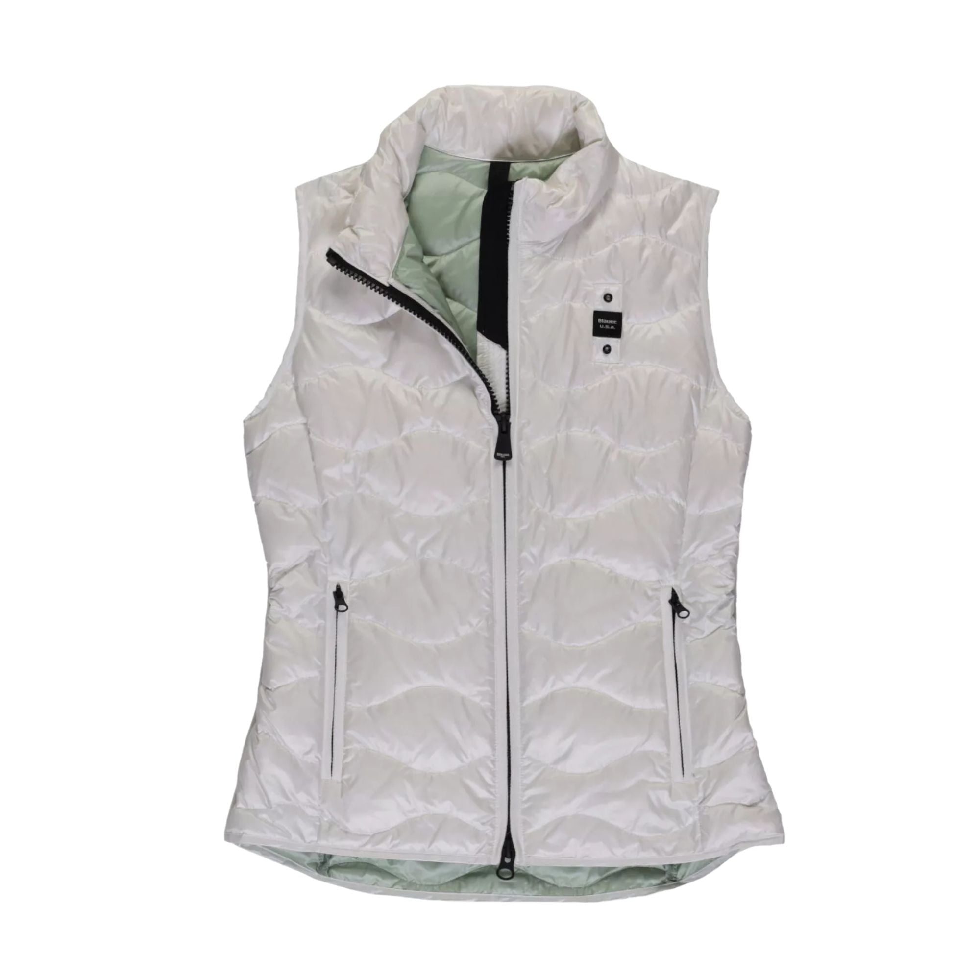 Gilet Donna con zip frontali ed imbottitura in piumino d'anatra