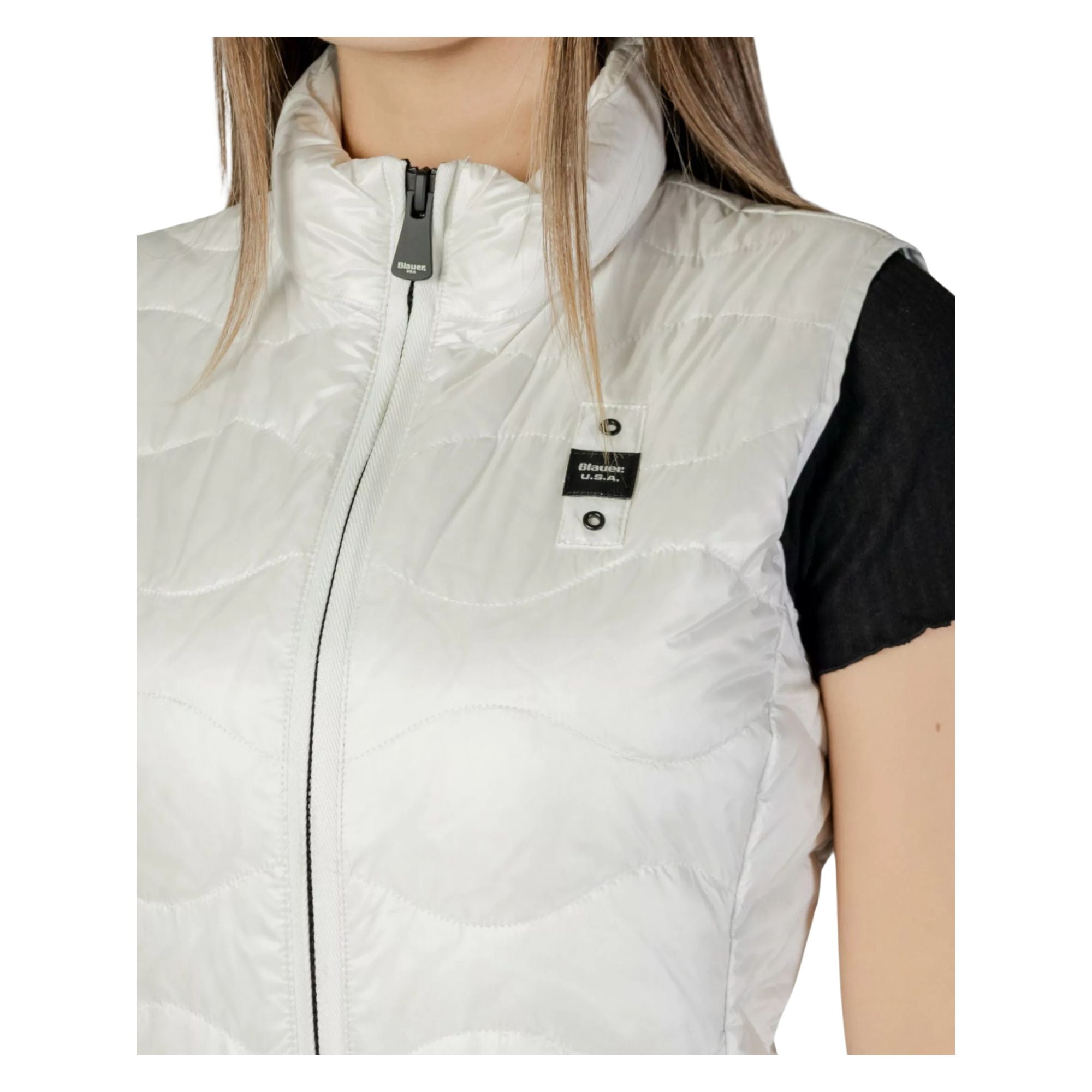 Gilet Donna con zip frontali ed imbottitura in piumino d'anatra