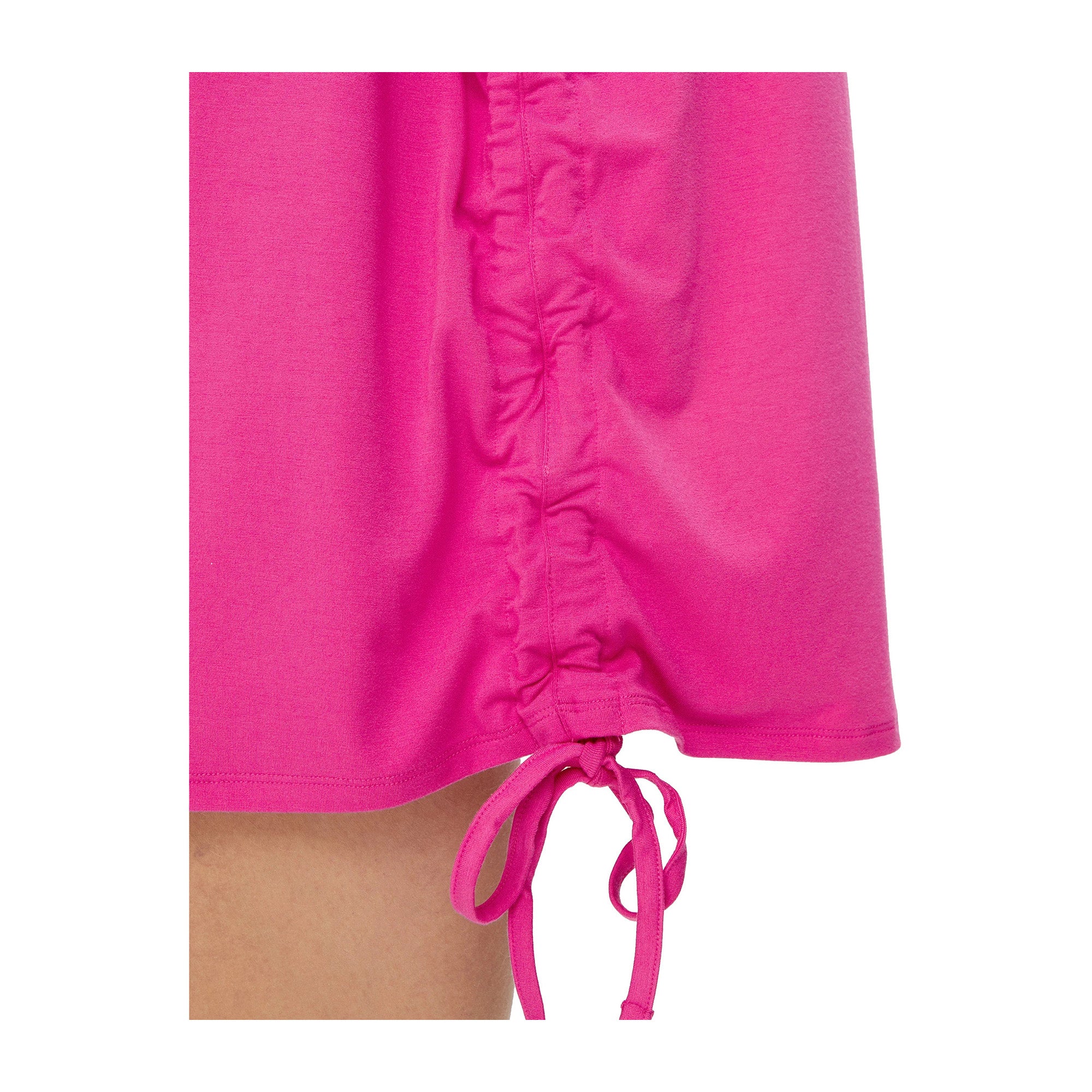 Guess T-Shirt Donna lunga con logo Fucsia