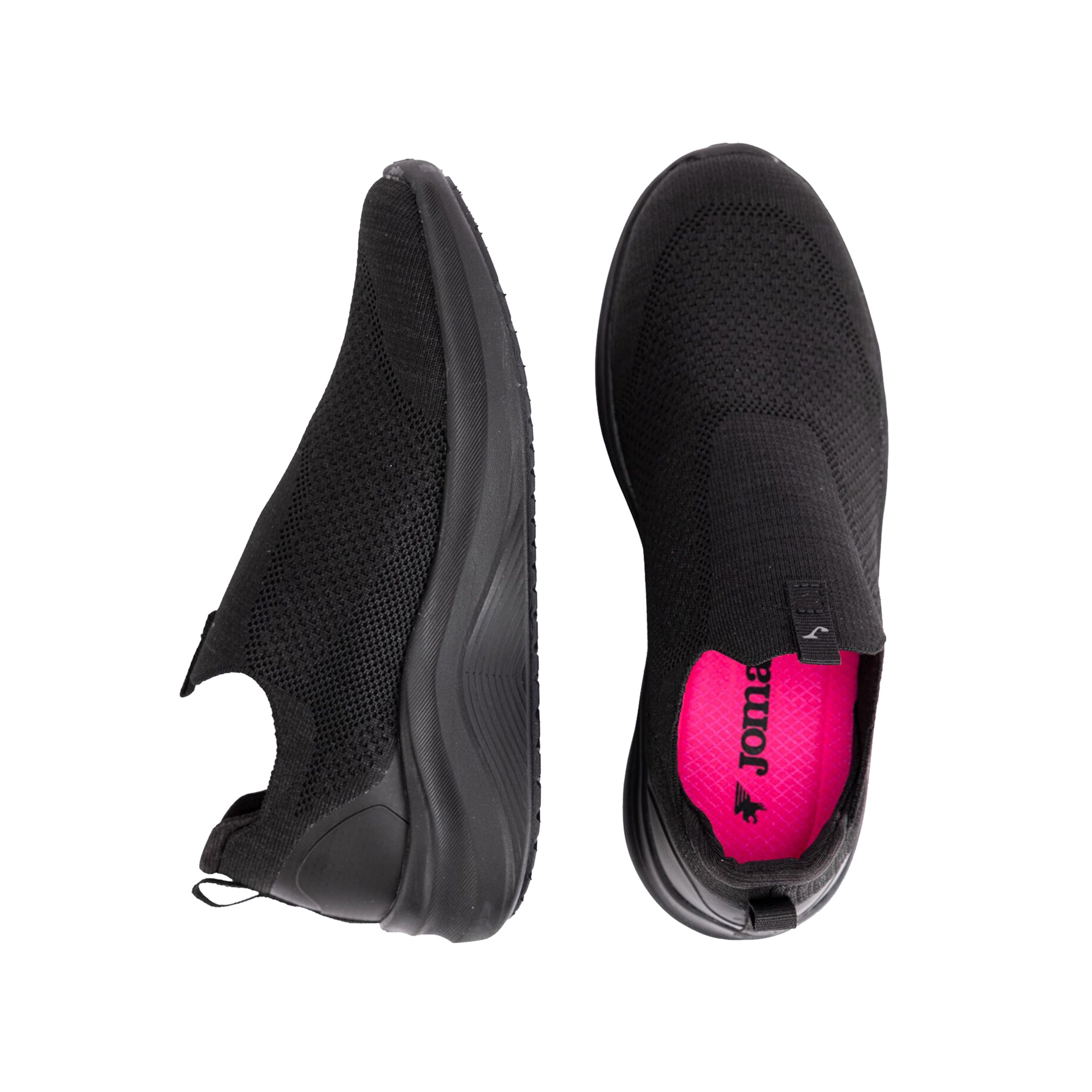 Sneakers Donna senza lacci, con tomaia in mesh e logo in tono colore