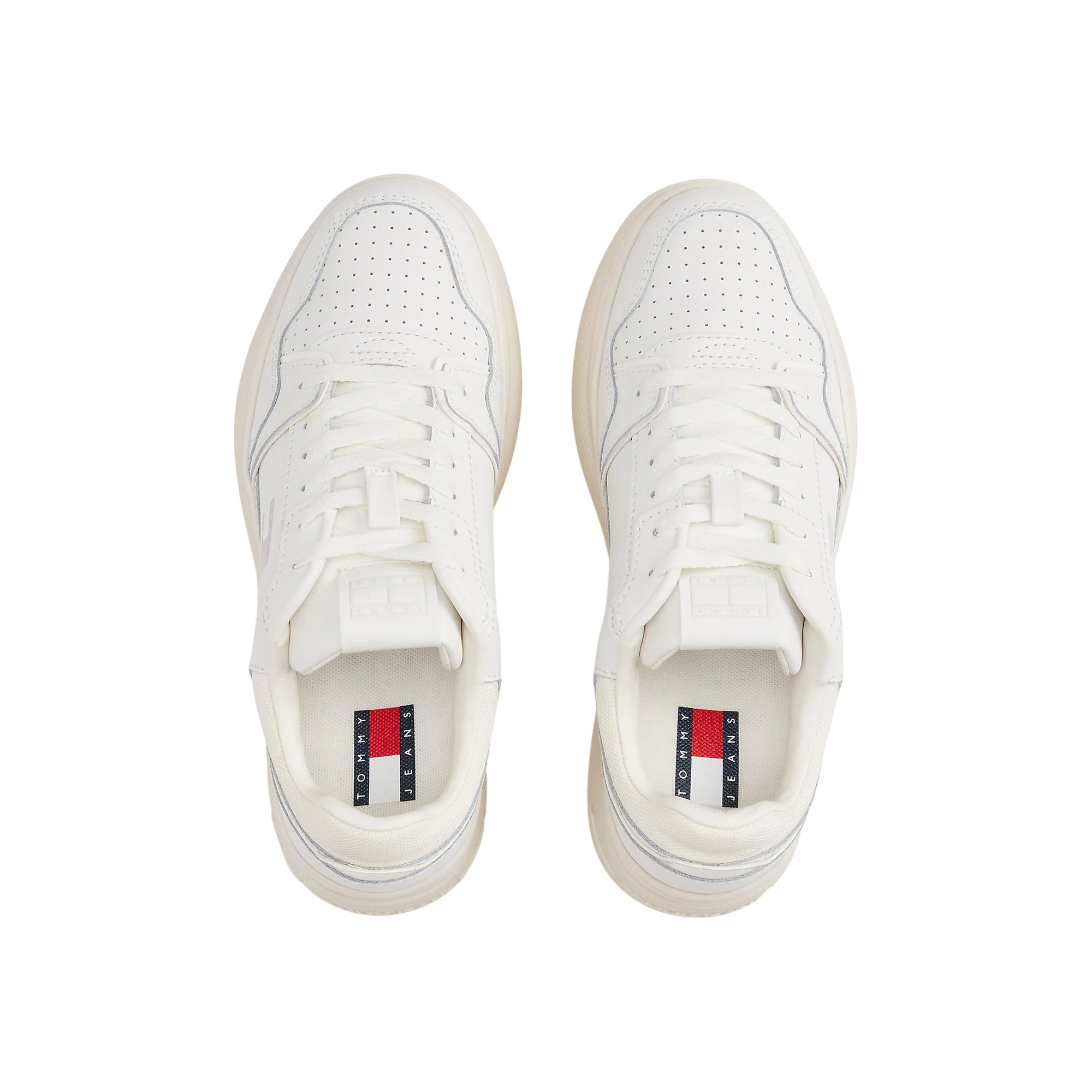 Sneakers Donna con tomaia in pelle e logo laterale