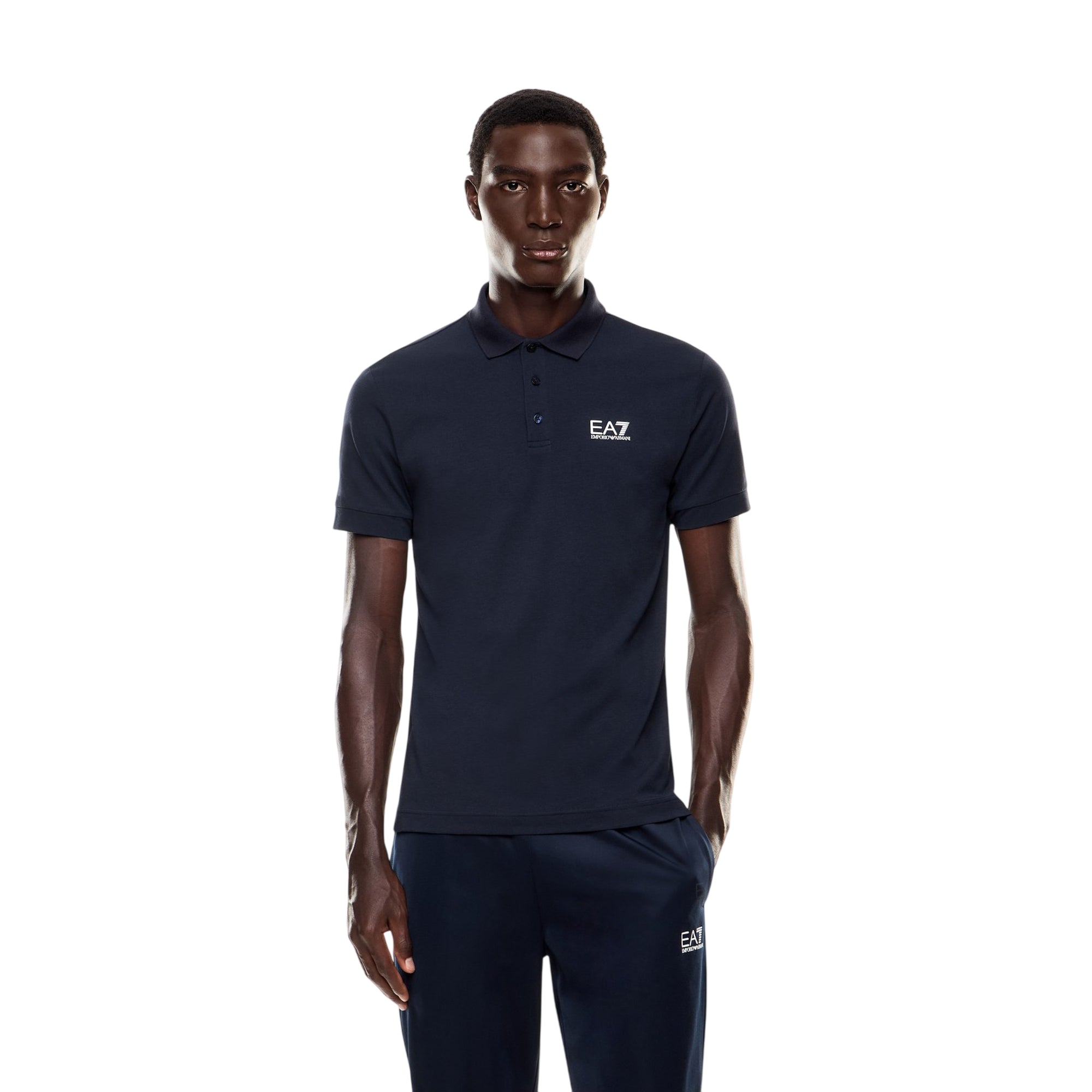 Polo Uomo Logo Core Identity con spacchi