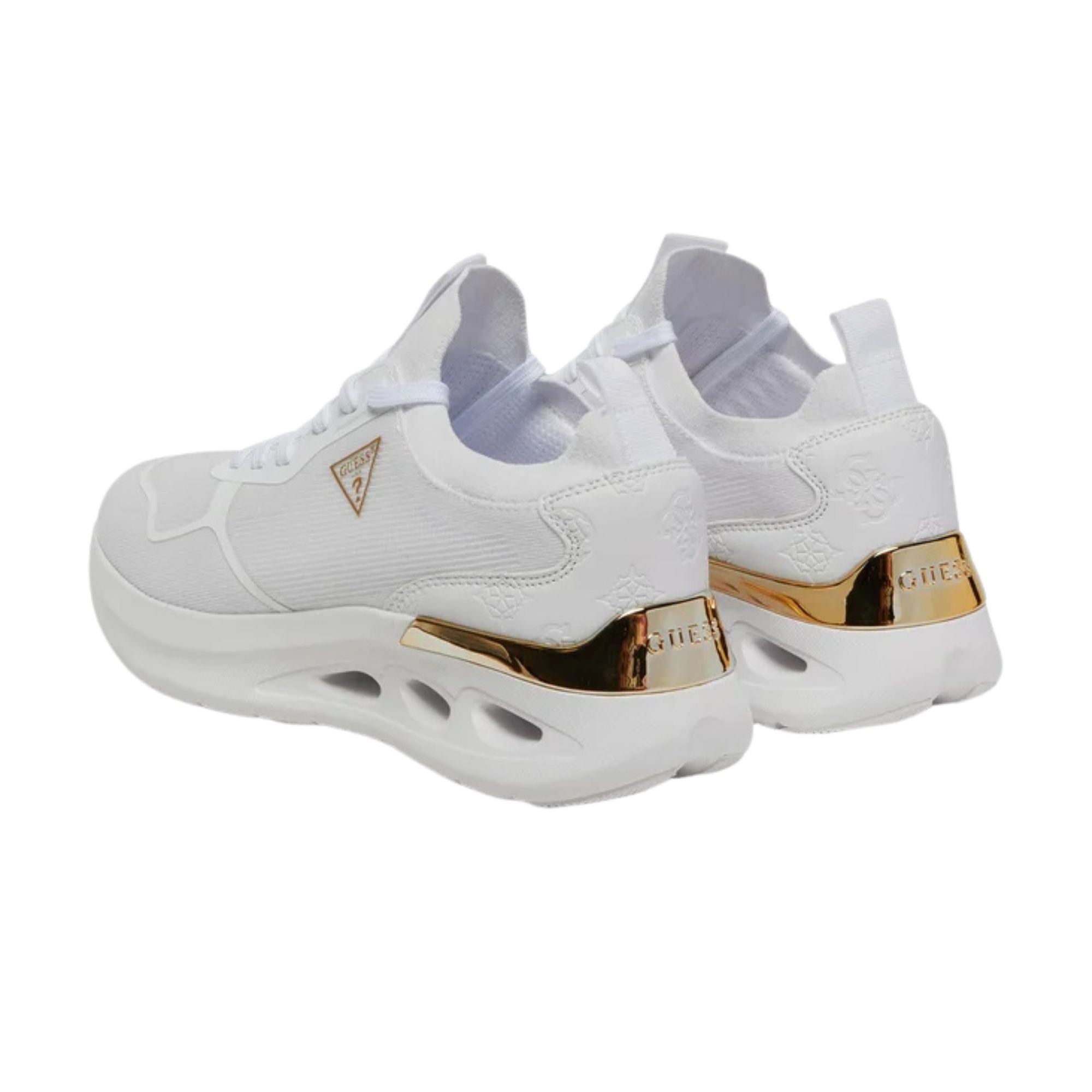 Guess Sneakers Donna Solite in maglia bianco retro