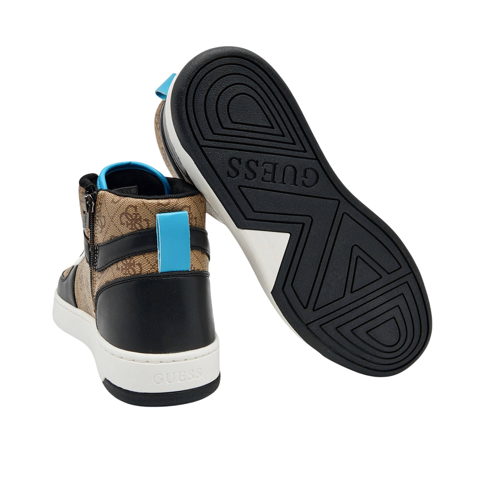 Sneakers Uomo Venice con logo all over Beige