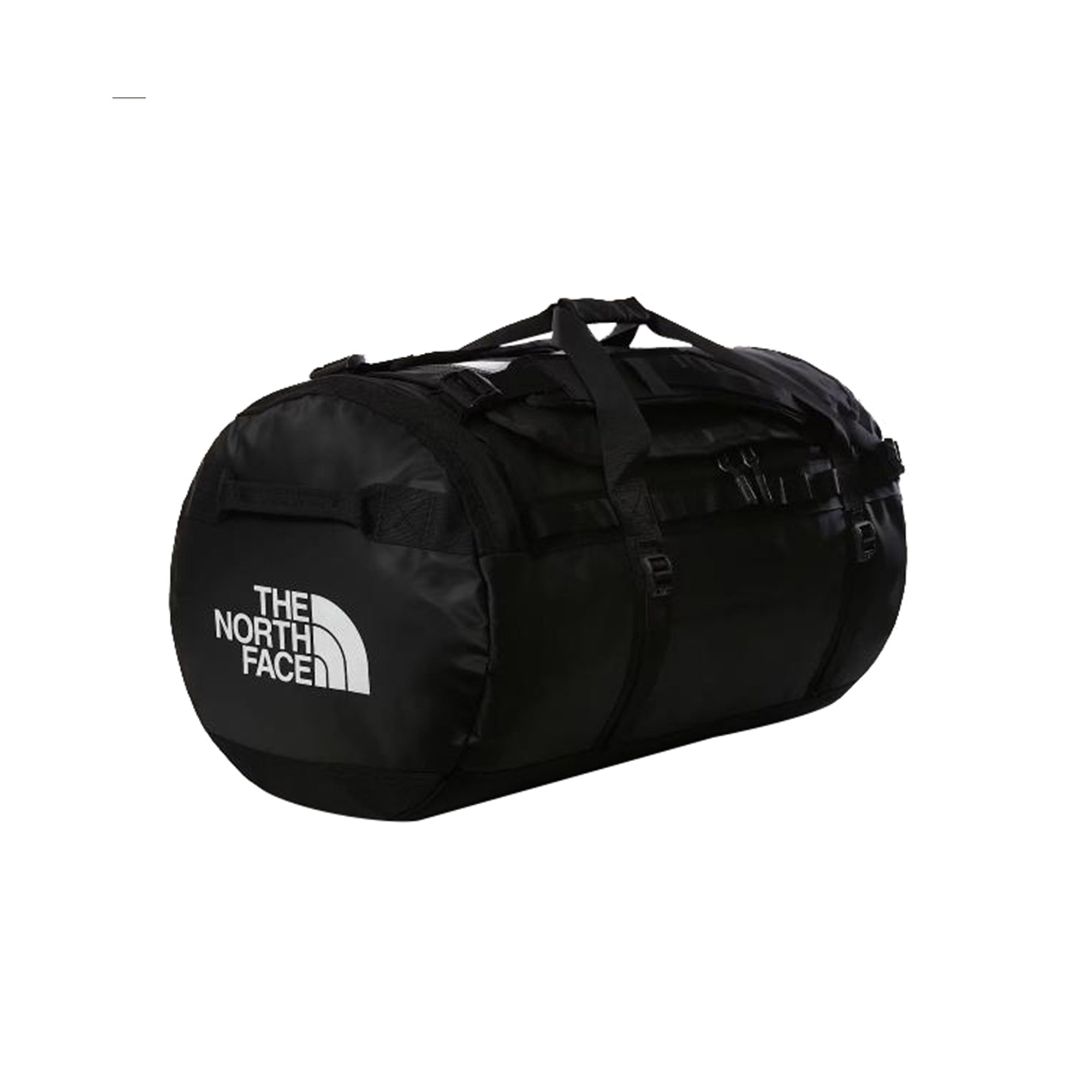 Borsone Duffel Base Camp L, con una capienza di 95 litri e due spallacci
