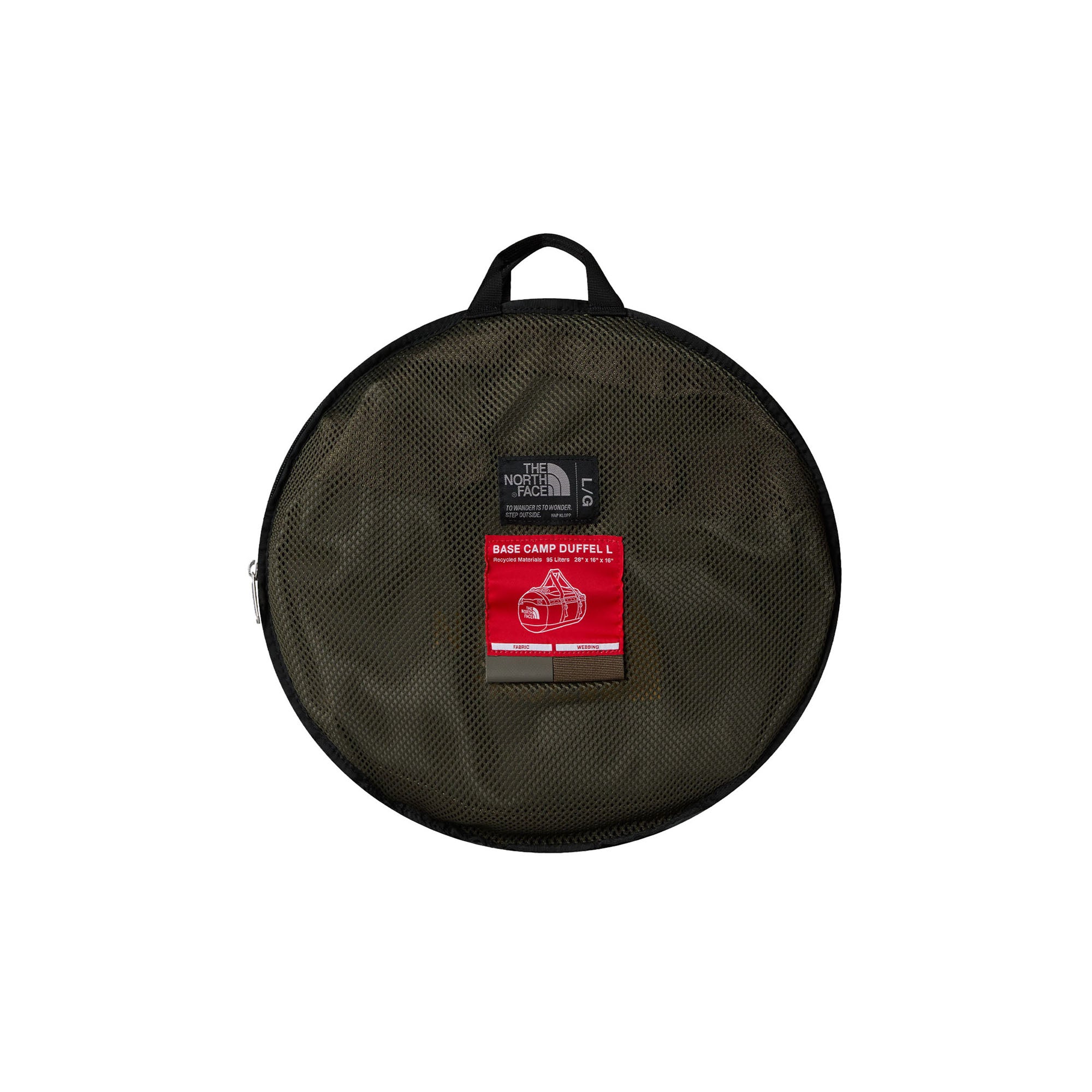 Borsone Base Camp Duffel L, con chiusura a D e capienza 95 litri