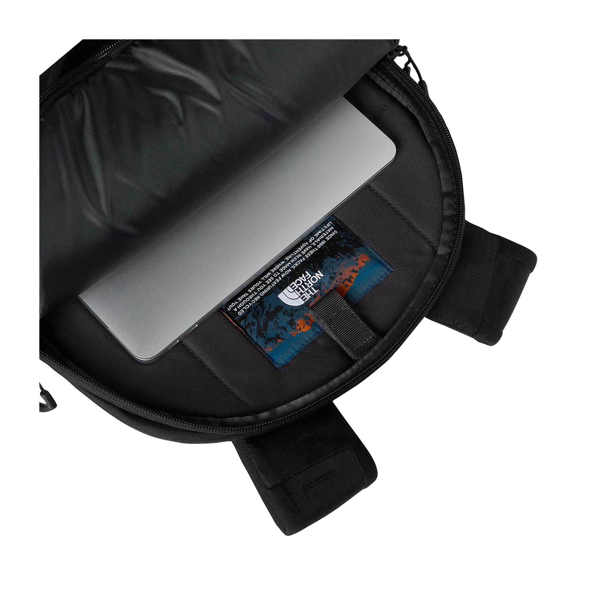 Zaino Unisex Borealis, Nero, con logo ricamato e capienza 28 litri