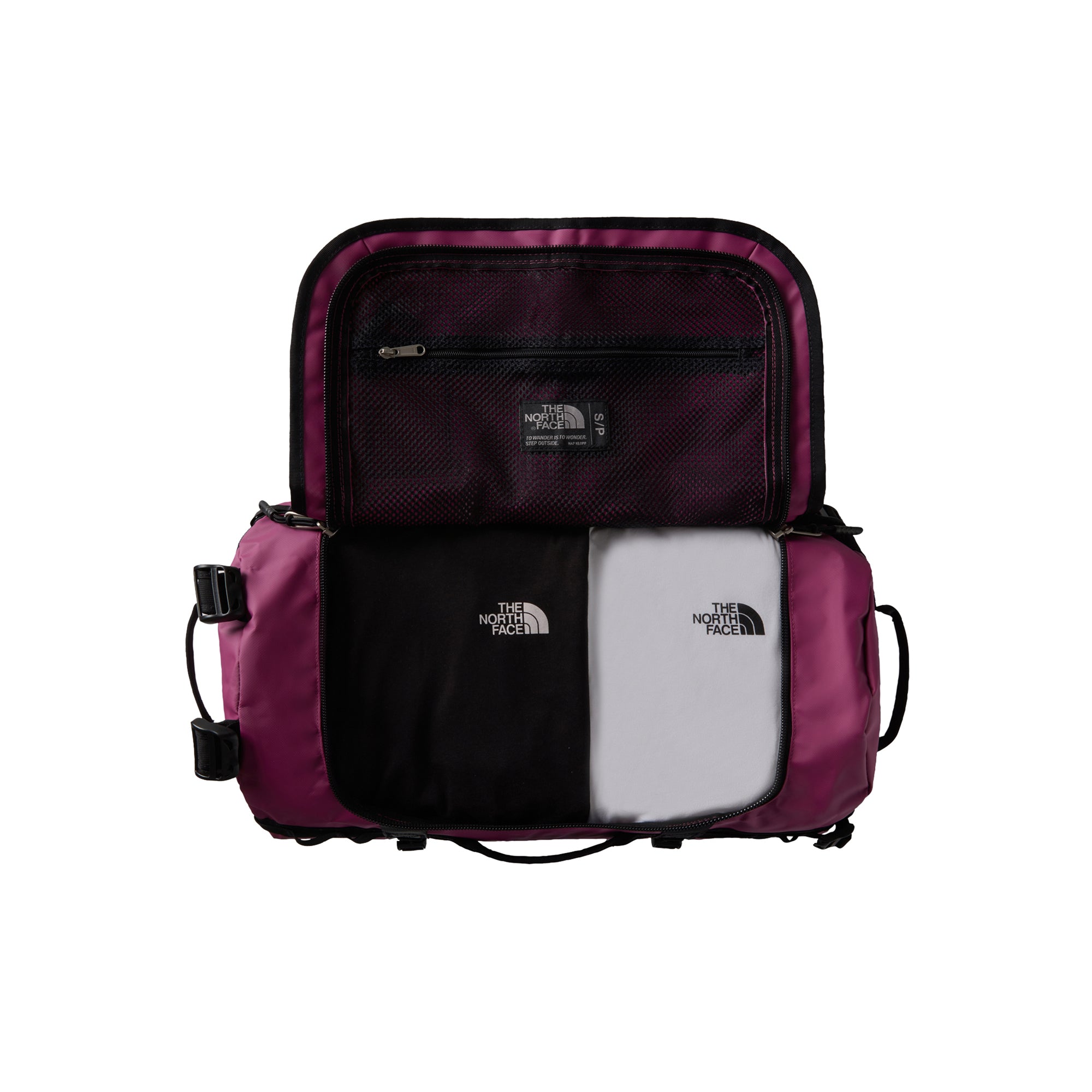 Borsone Base Camp Duffel S Viola, con spallacci regolabili