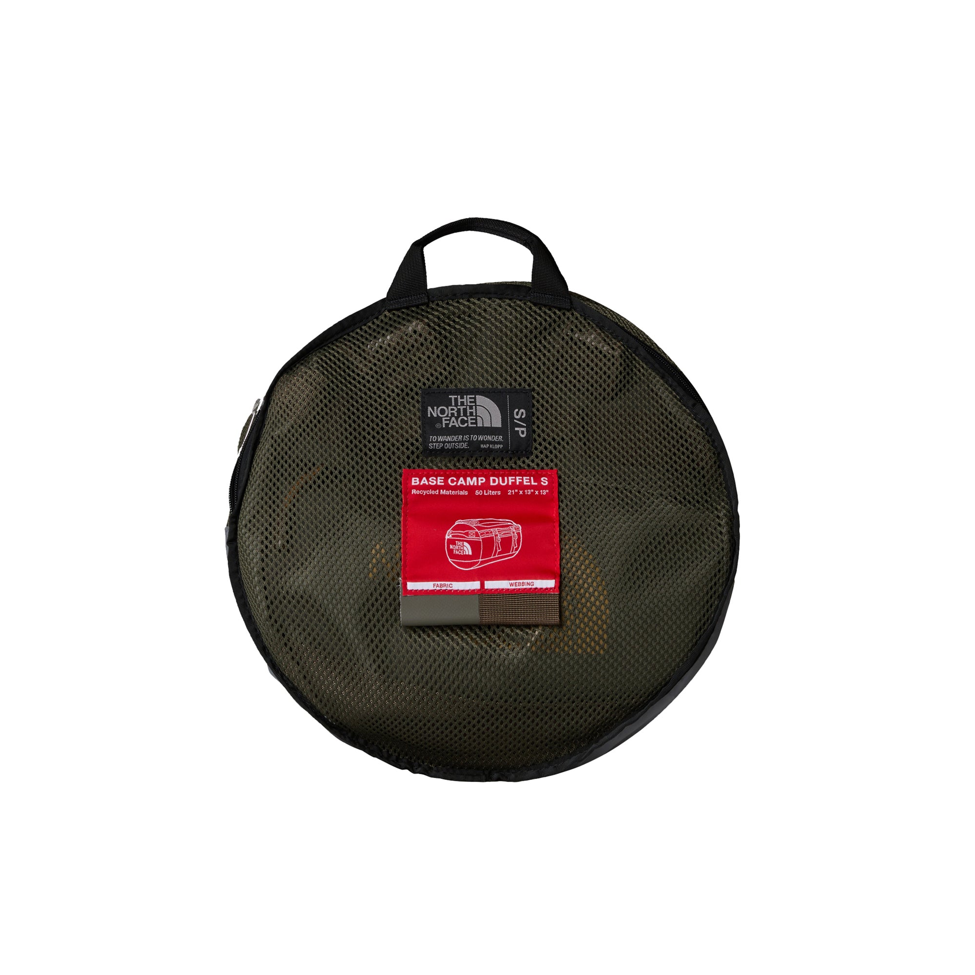 Borsone Base Camp Duffel S, con chiusura a D e spallacci