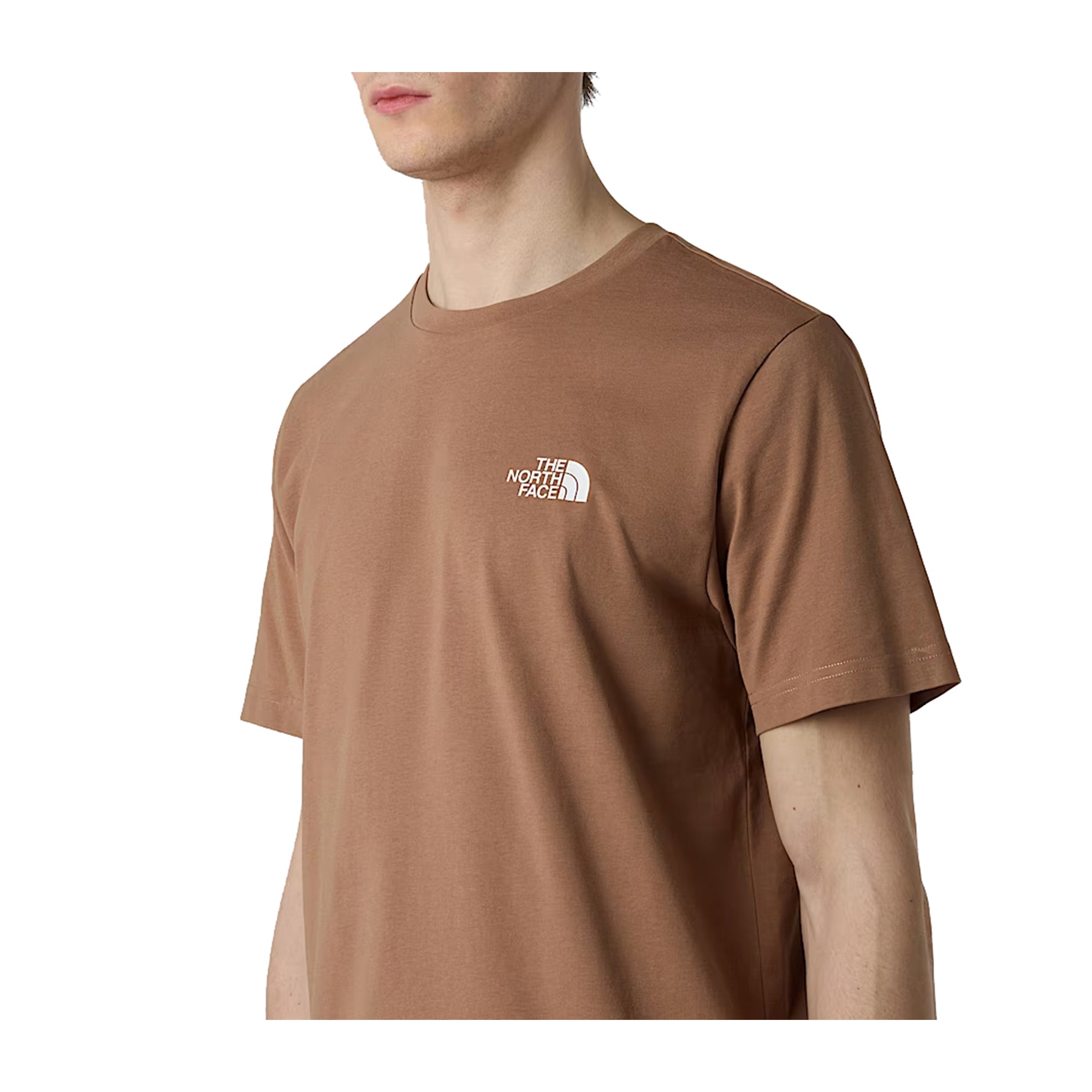 T-shirt Uomo Simple Dome con doppia stampa logo bianca
