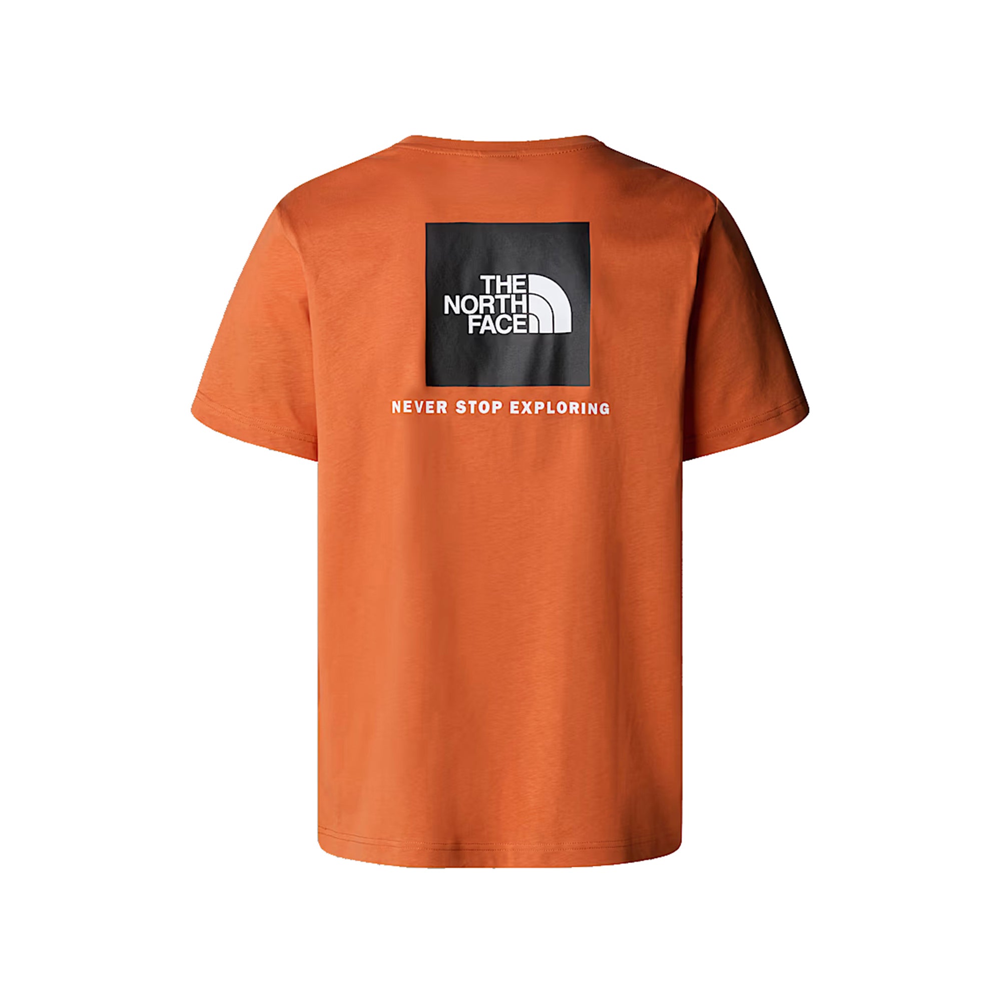 T-shirt Uomo a girocollo, con manche corte e box logo nero sulla schiena