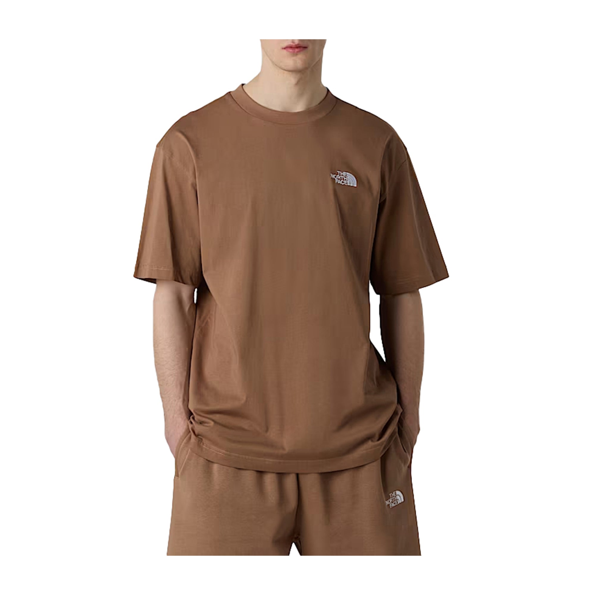 T-shirt Uomo dal fit over, con spalle scese e doppio logo