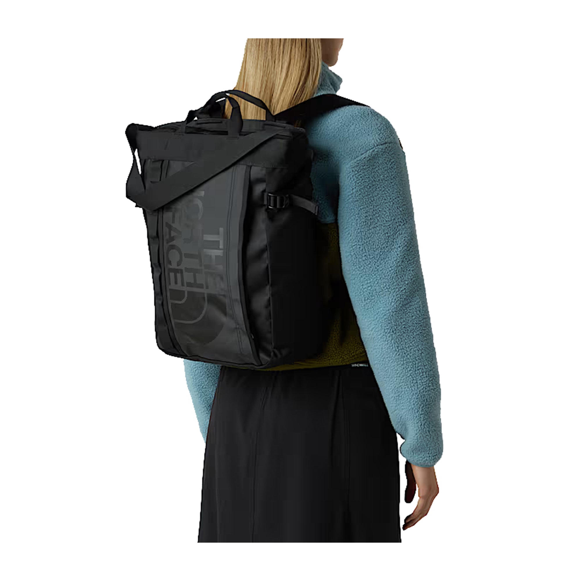 Zaino Unisex Base Camp, con manico a spalla e maxi stampa logo in tono colore