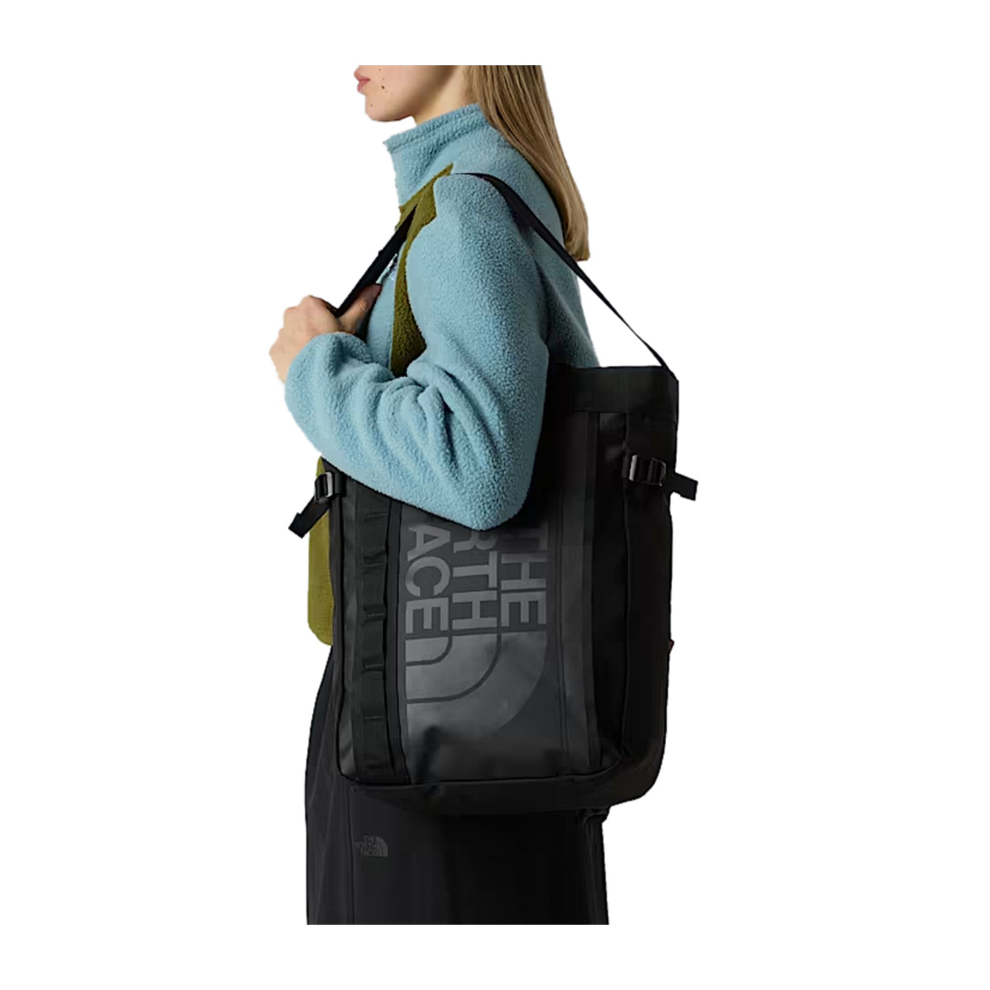 Zaino Unisex Base Camp, con manico a spalla e maxi stampa logo in tono colore