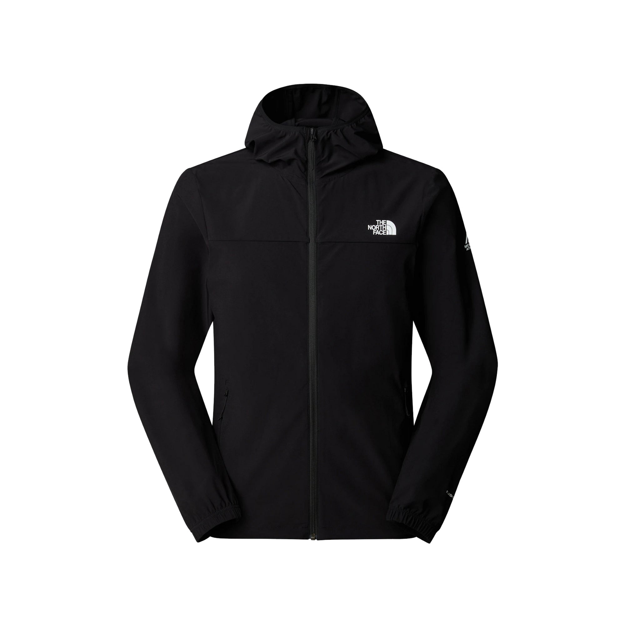 Giacca Uomo Nera traspirante ed antivento, con cappuccio