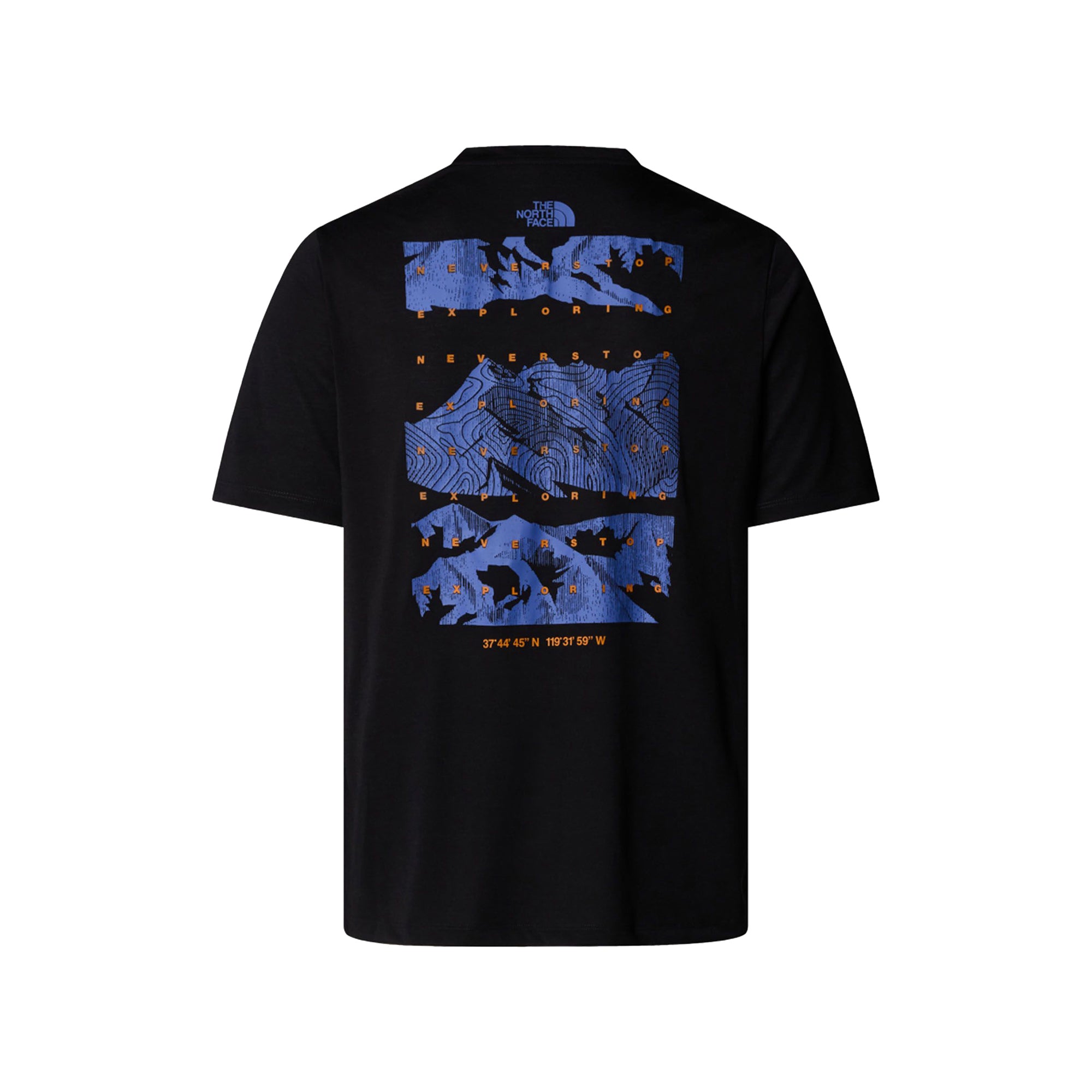 T-shirt Uomo Foundation Mountain con micro logo sul petto e stampa posteriore