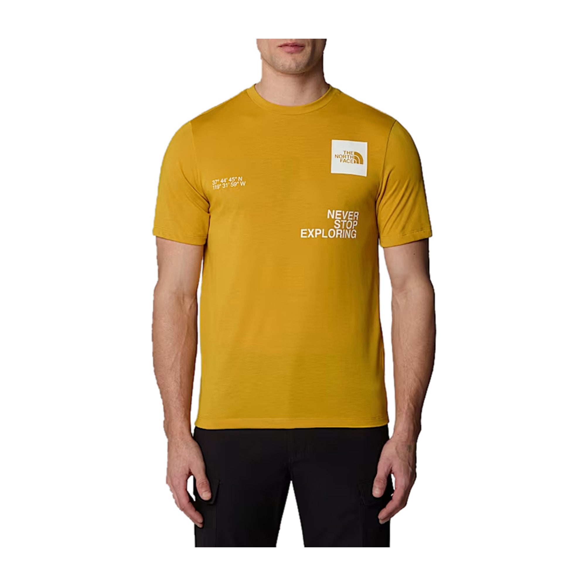 T-shirt Uomo Foundation Mountain Coordinates, in tessuto ad alte prestazioni