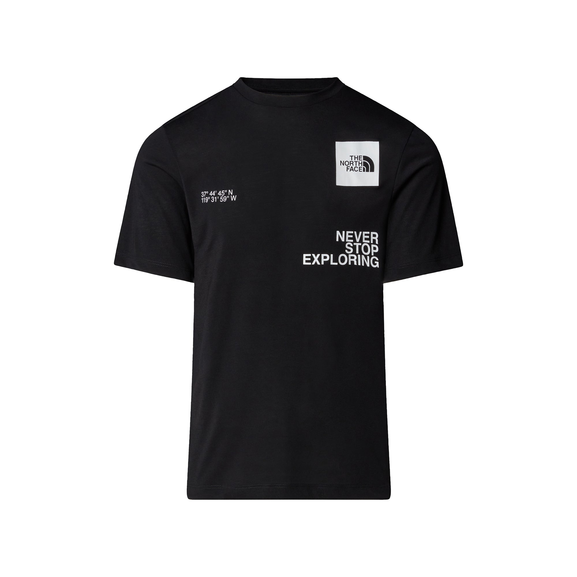 T-shirt Uomo con stampa Mountain Coordinates e girocollo