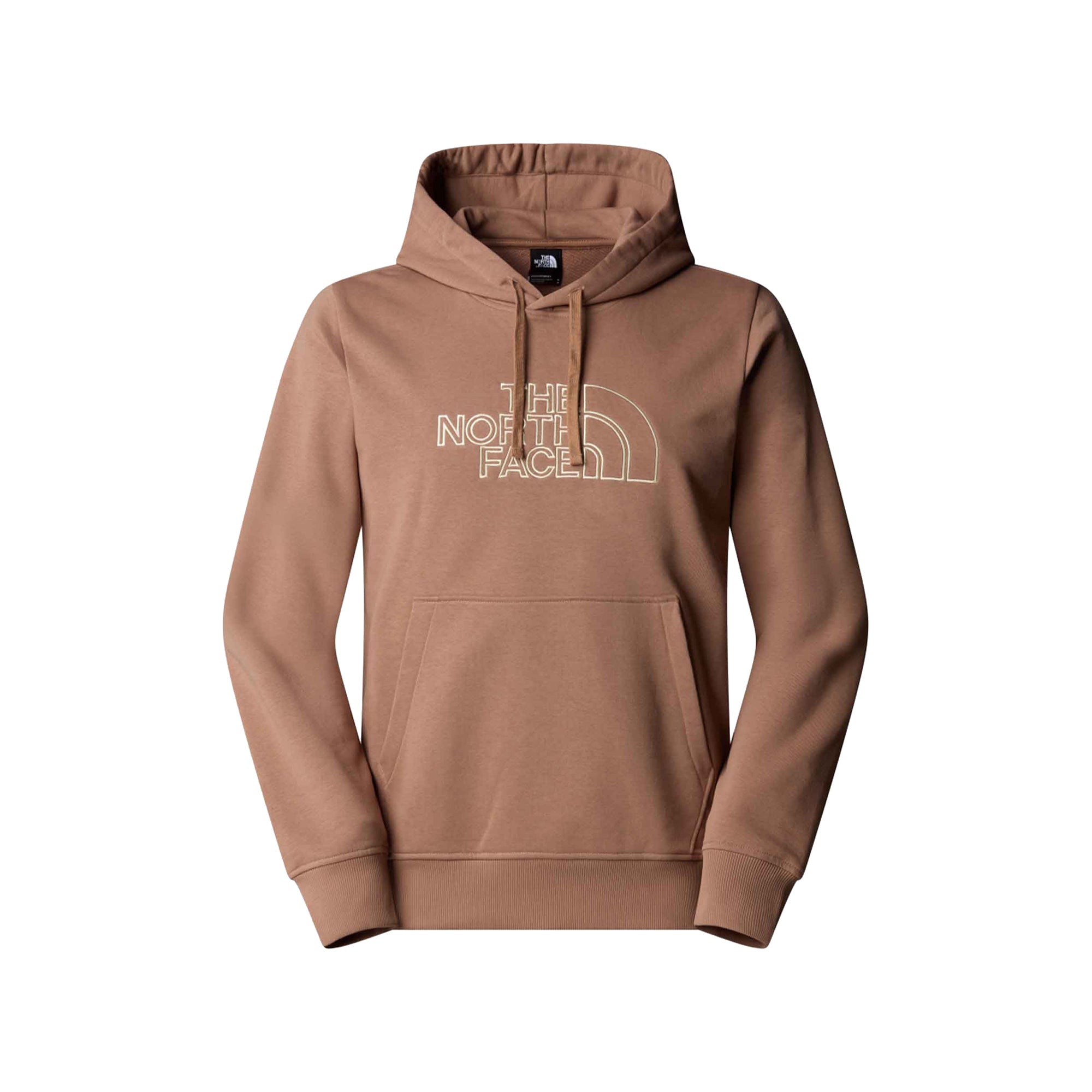 Felpa Uomo Drew Peak Light, Marrone, con ricamo logo e tasca a marsupio