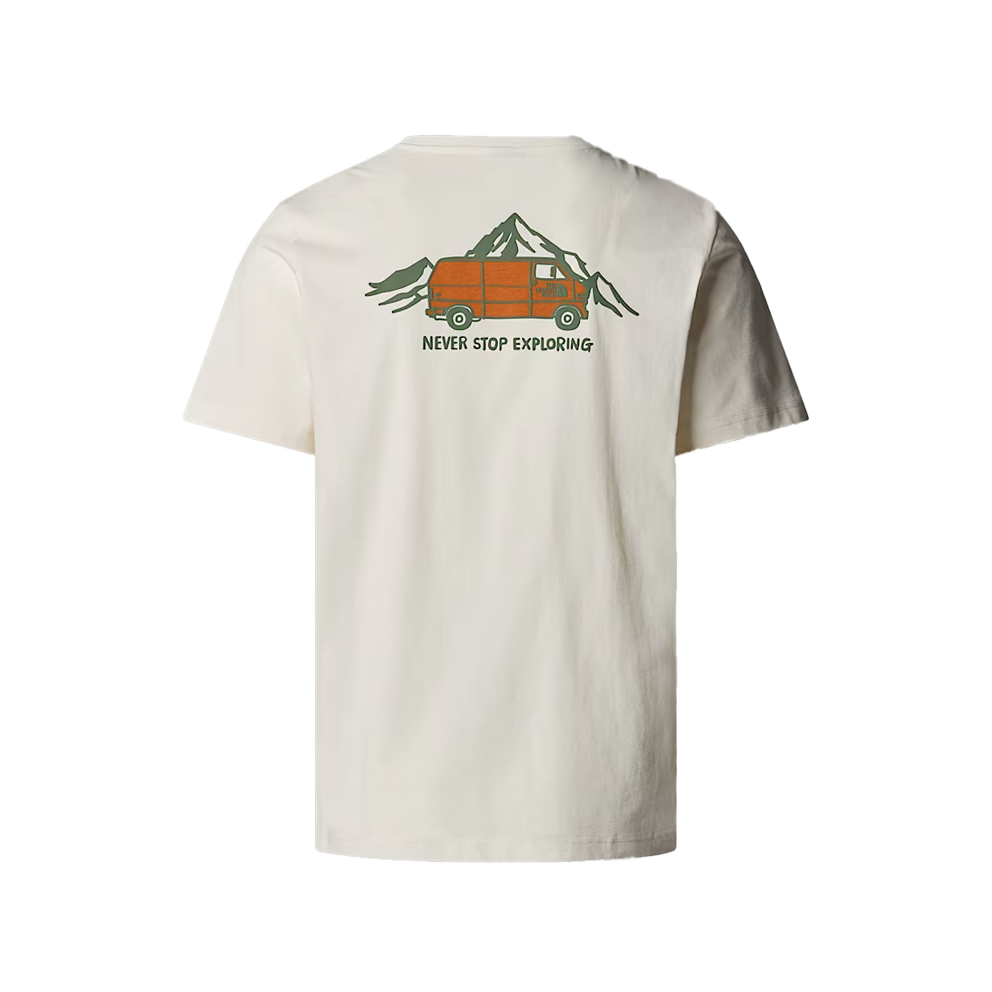 T-shirt Uomo Outdoor Graphic, con maxi stampa posteriore e girocollo