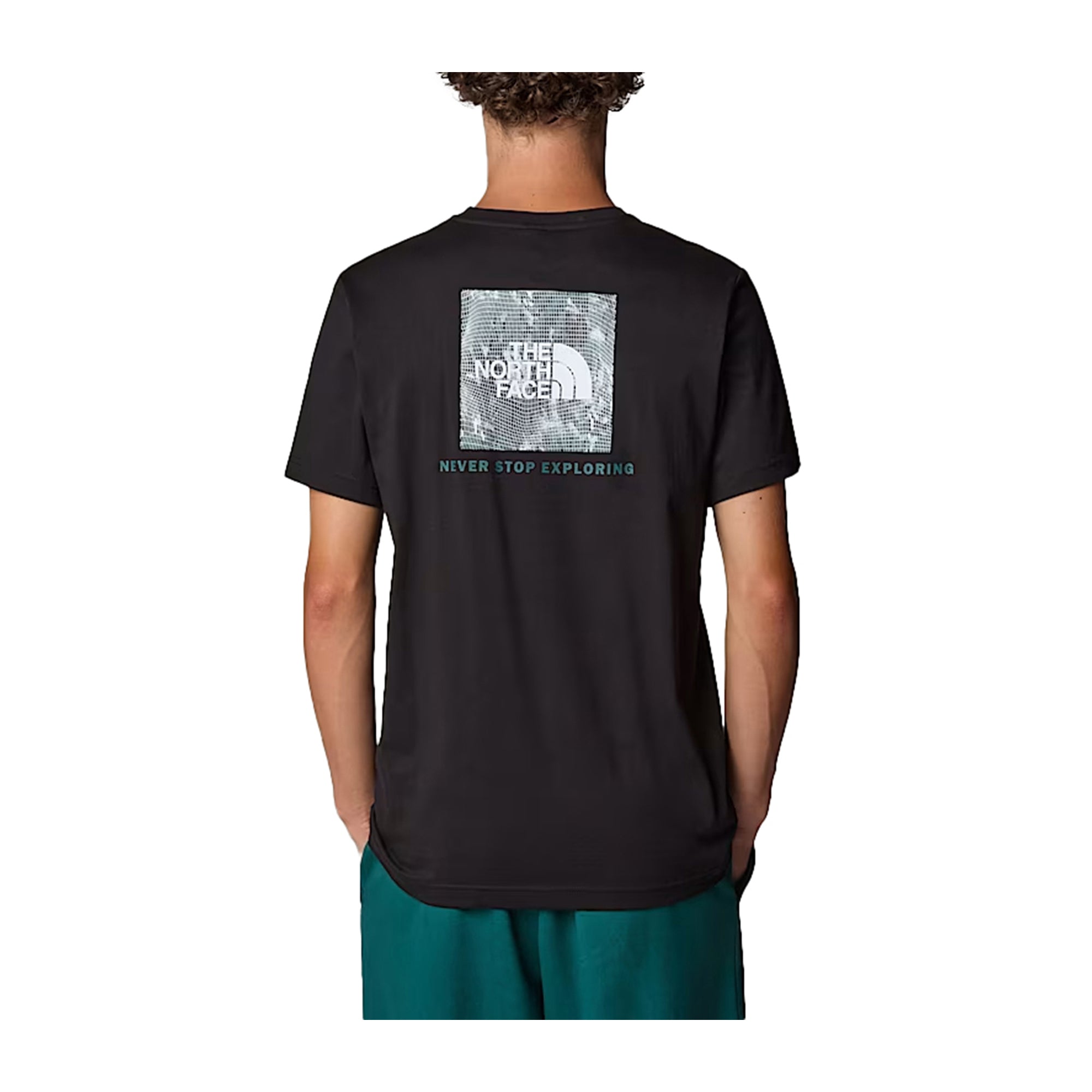 T-shirt Uomo con stampa NSE Box posteriore e girocollo