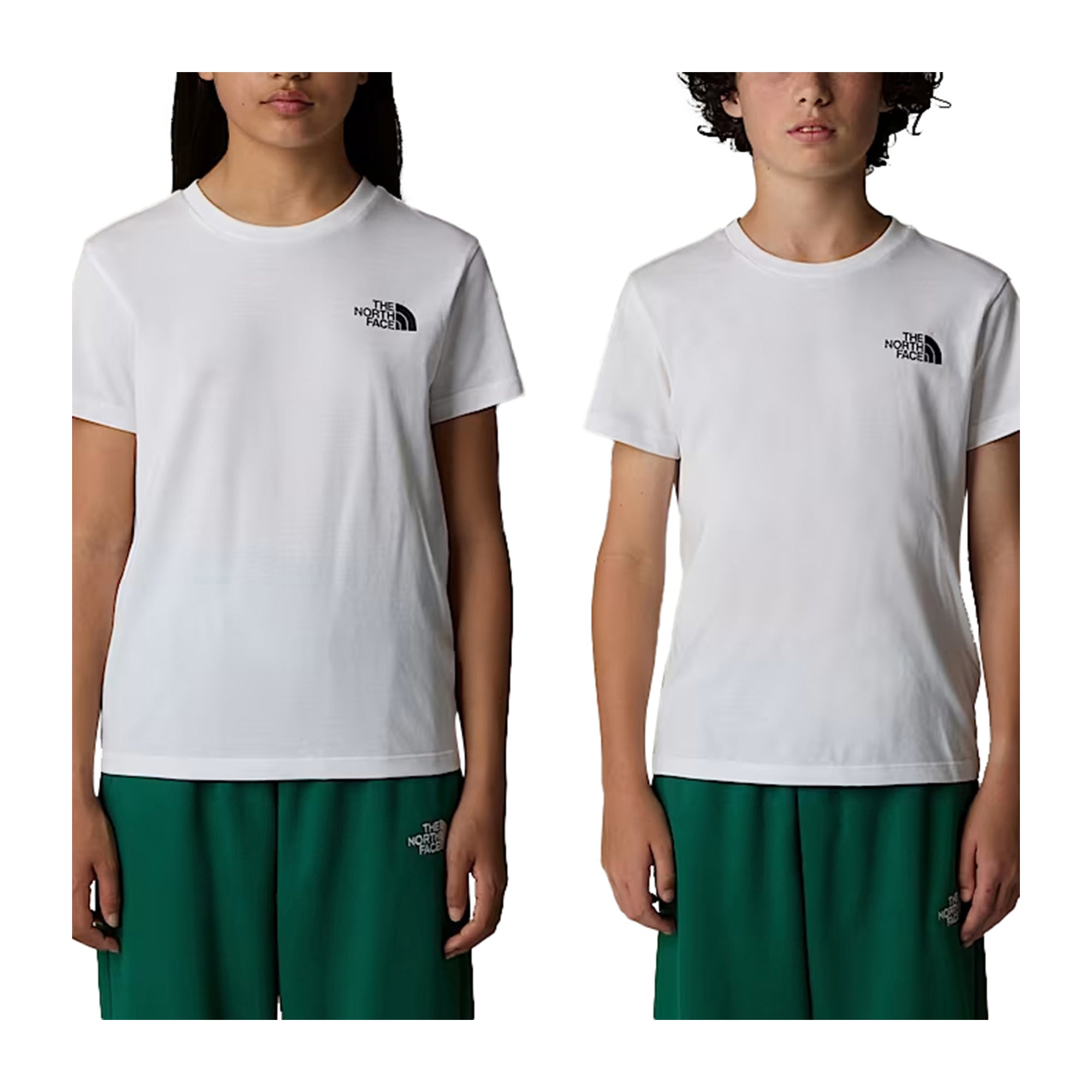 T-shirt Junior Simple Dome, in cotone elasticizzato, con doppio logo