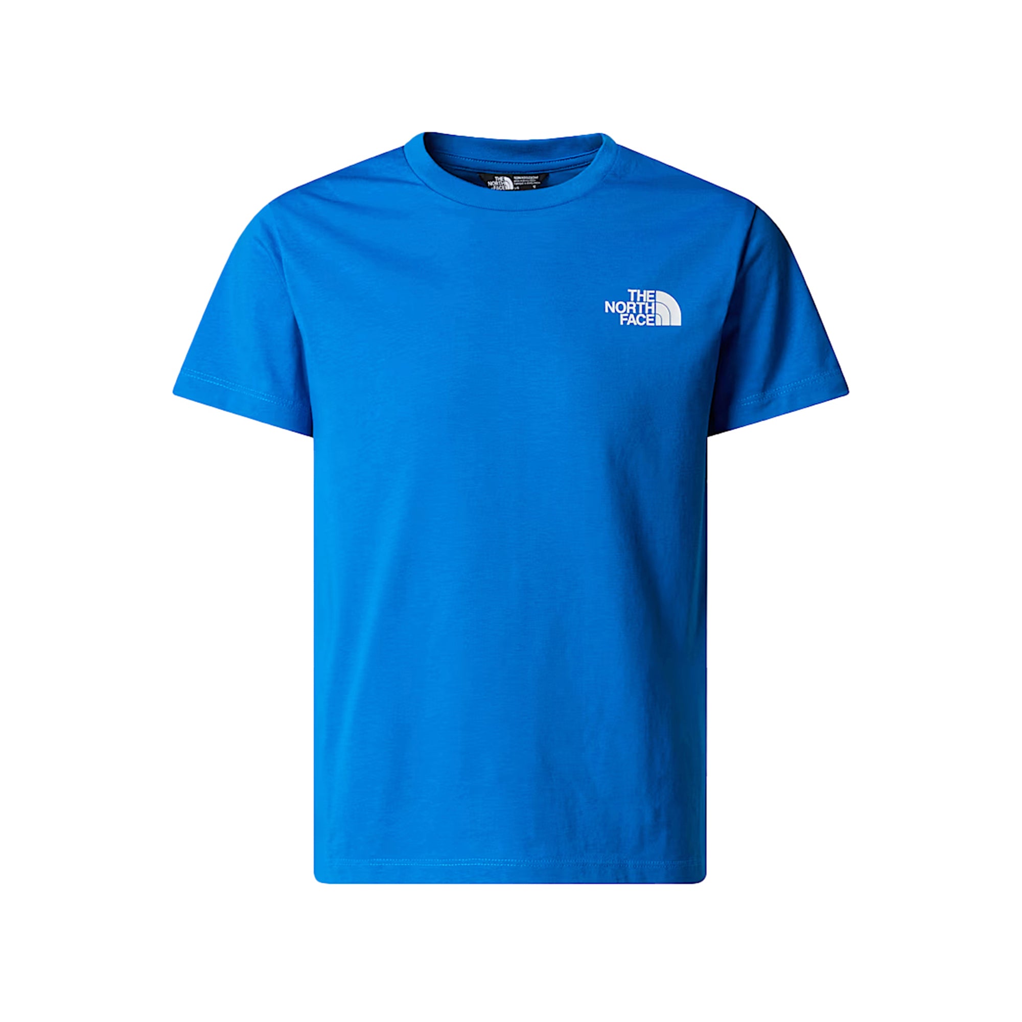 T-shirt Junior Blu Royal, Simple Dome con doppia stampa logo