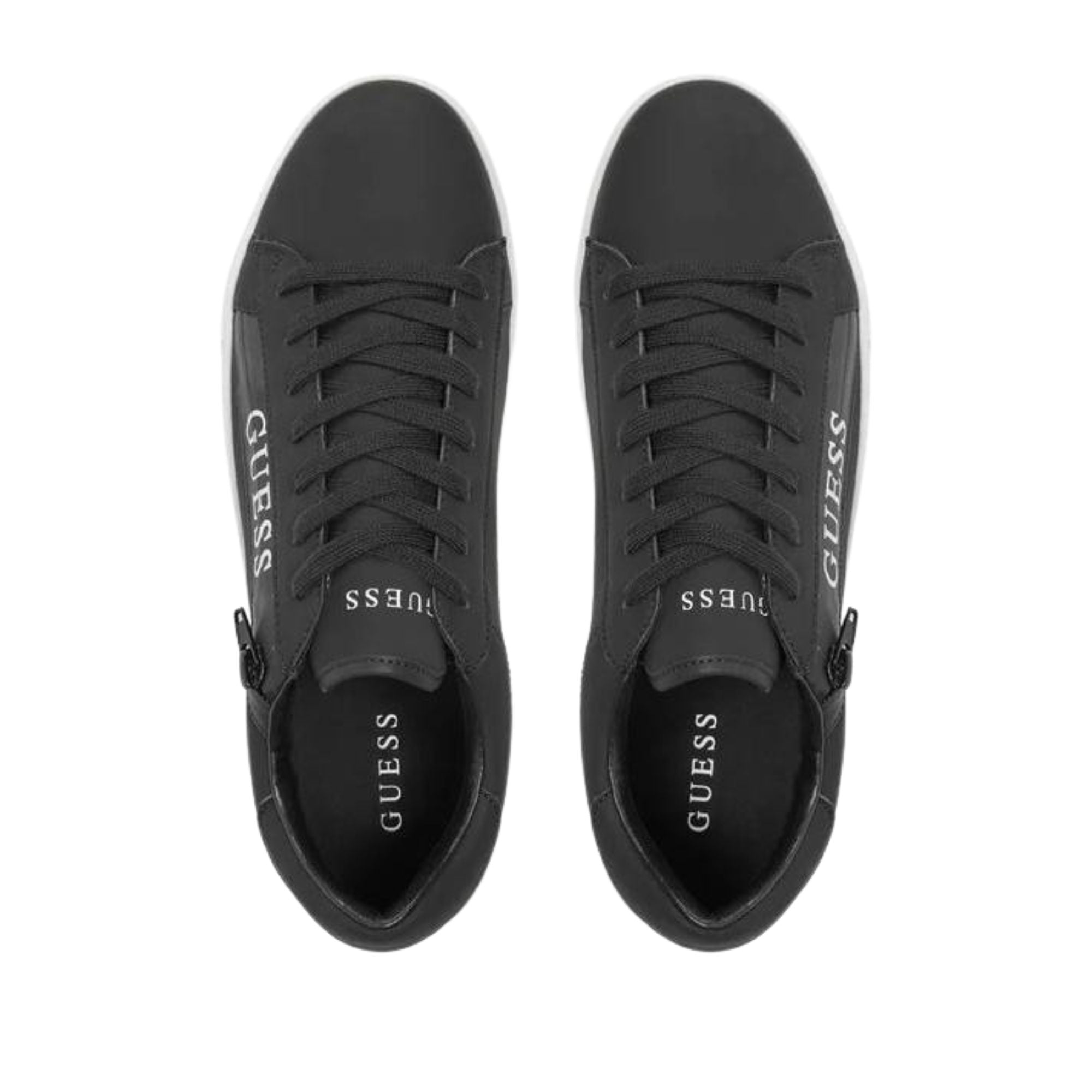 Guess Sneakers Uomo Todi Nero dettaglio zip