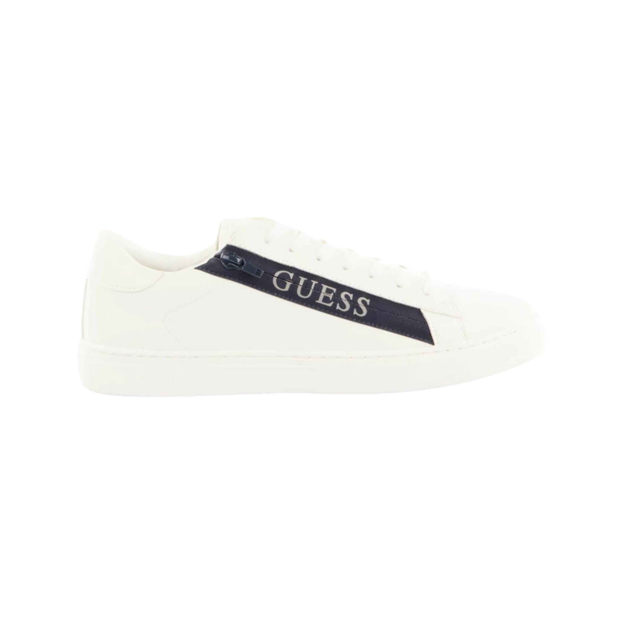Guess Sneakers Uomo Todi Bianco dettaglio zip