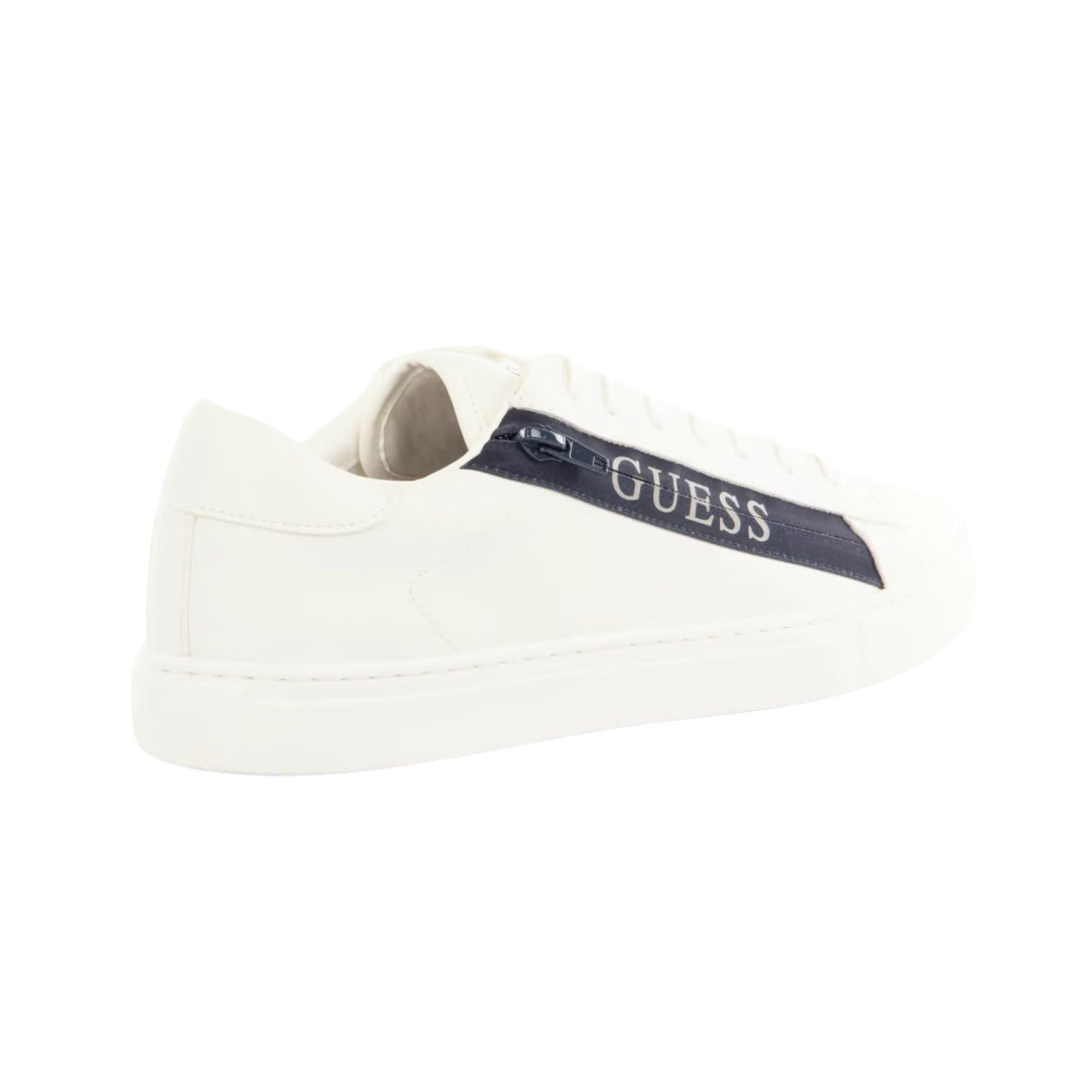 Guess Sneakers Uomo Todi Bianco dettaglio zip