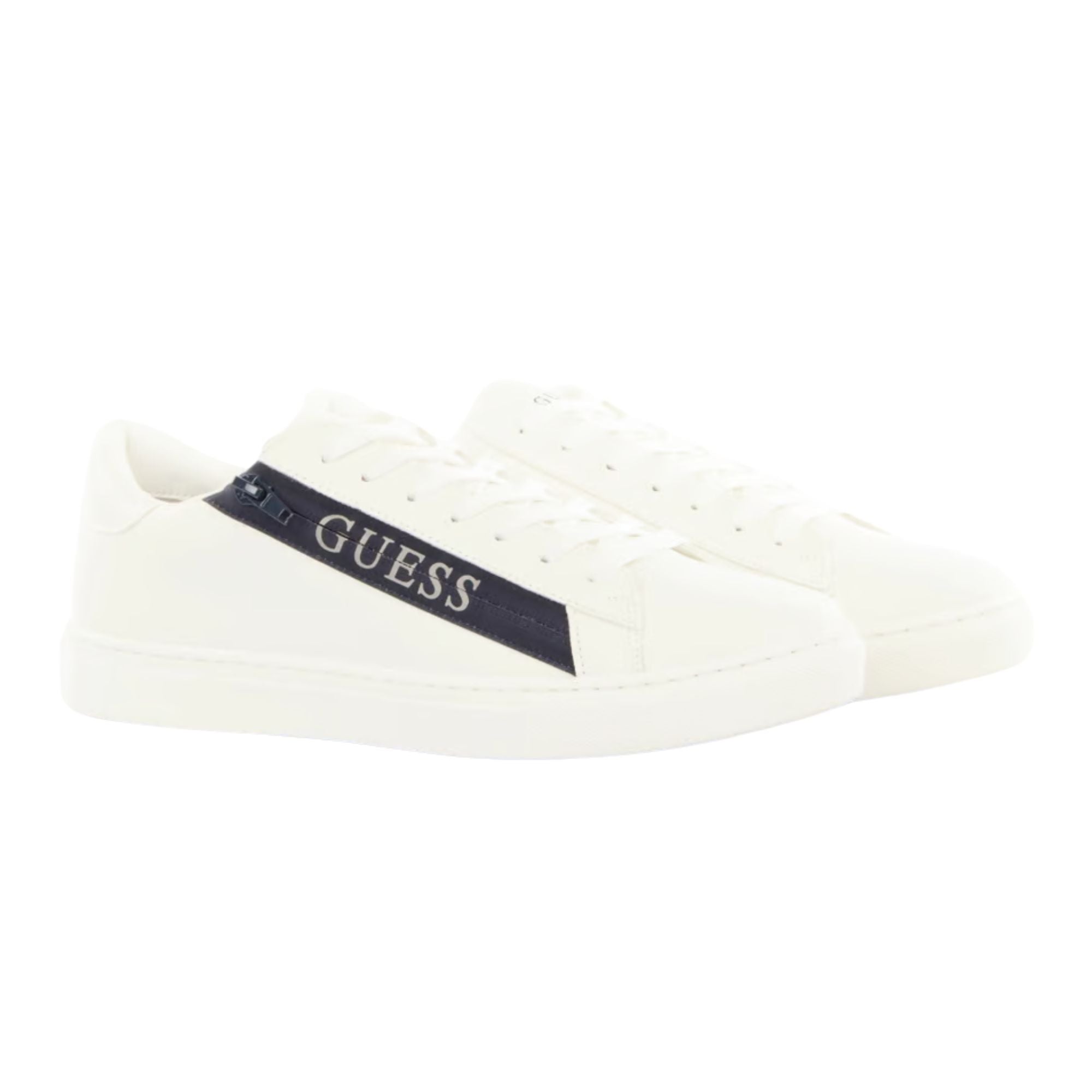 Guess Sneakers Uomo Todi Bianco dettaglio zip