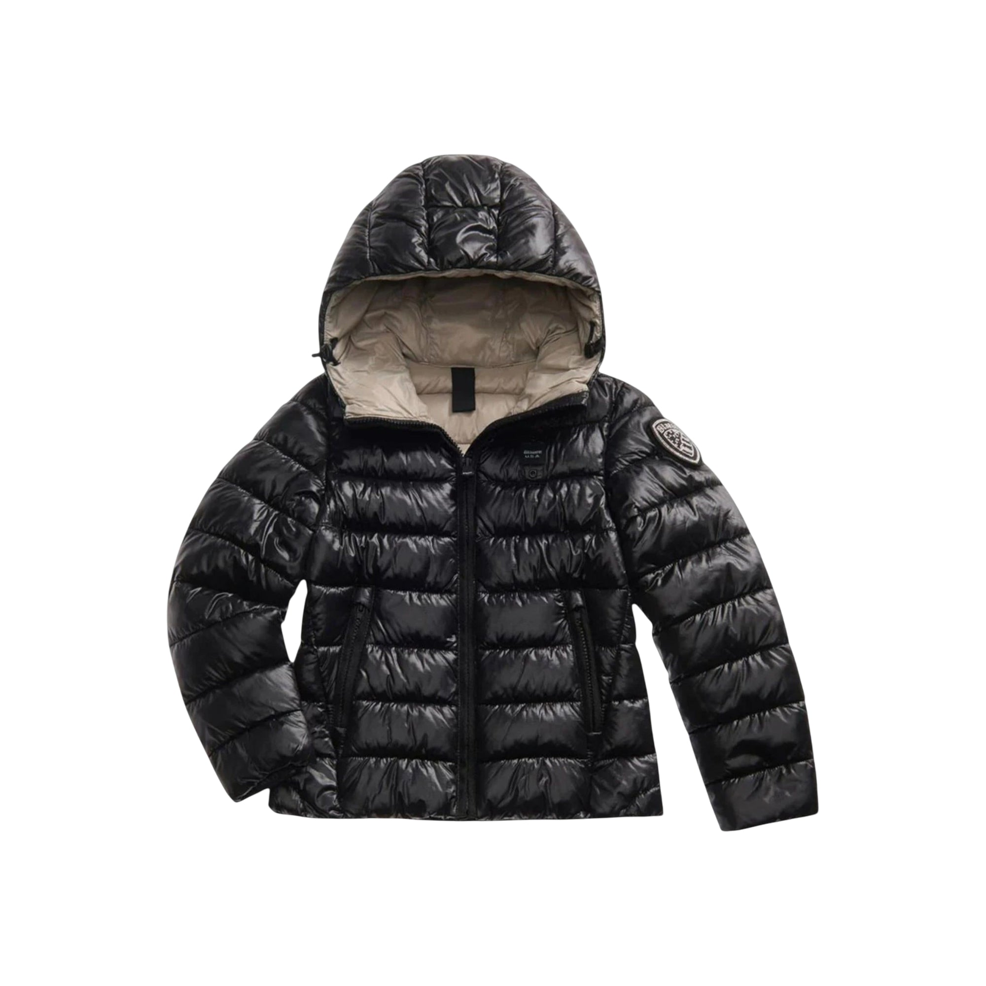 Piumino corto imbottito Bambina Caroll Nero