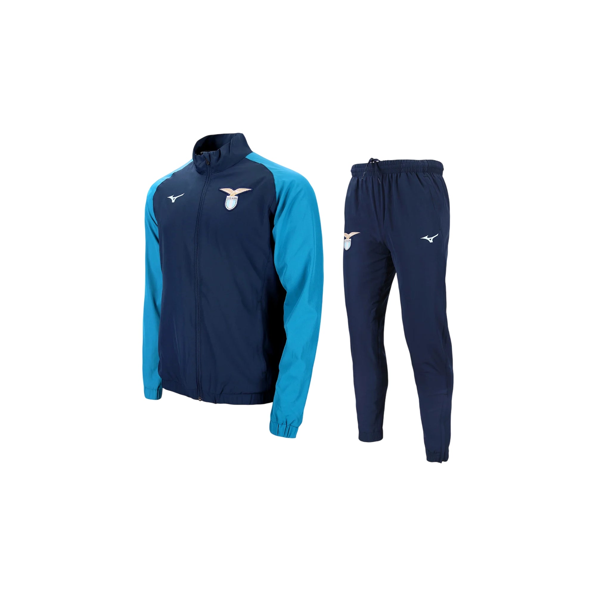 Tuta Completa Uomo Blu Lazio full zip Mizuno Noi Sport