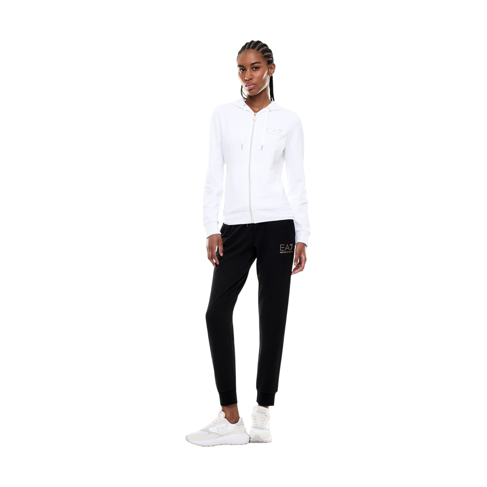 Tuta Donna con cappuccio e joggers con elastico sul fondo