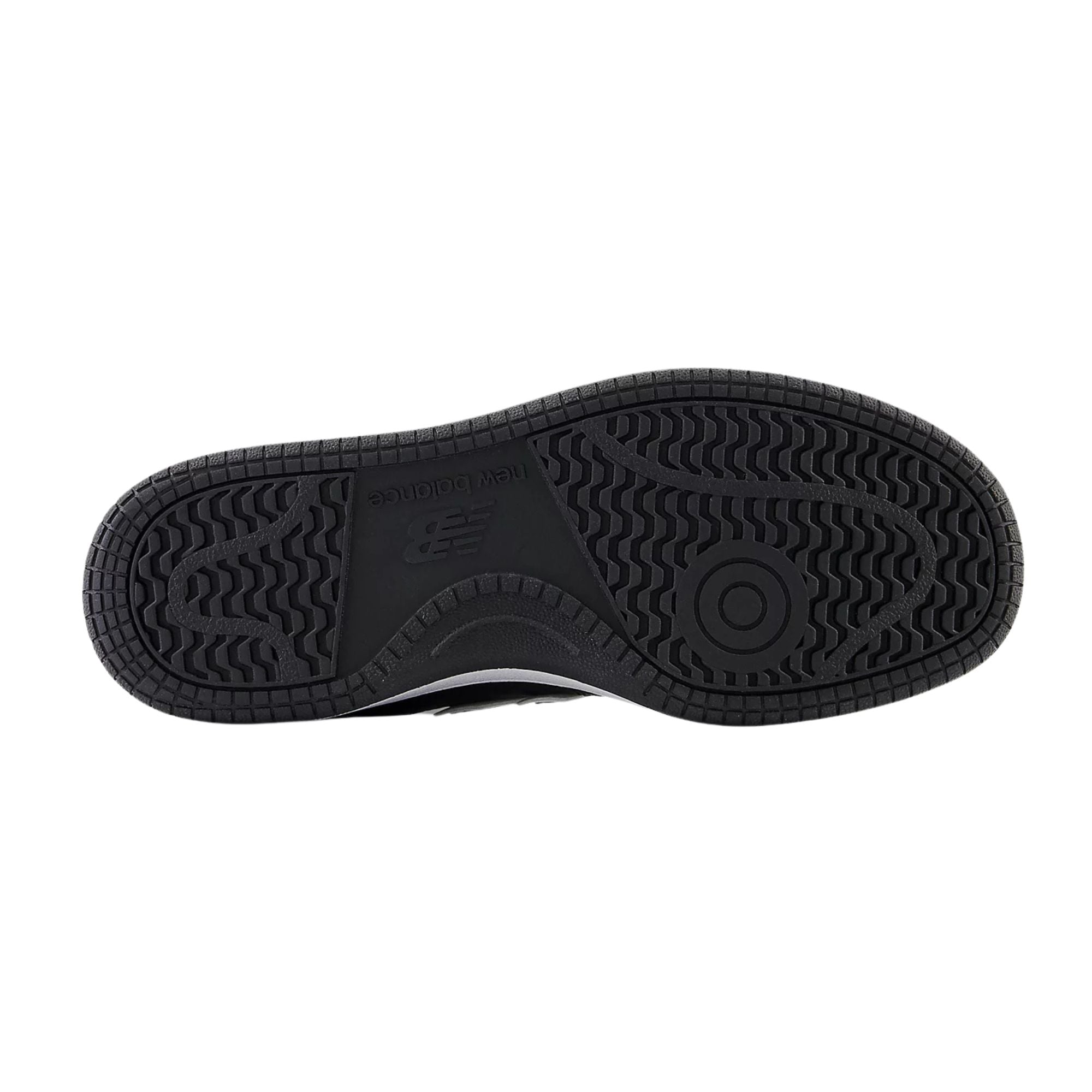 Sneakers Junior 480 Bianco e Nero suola