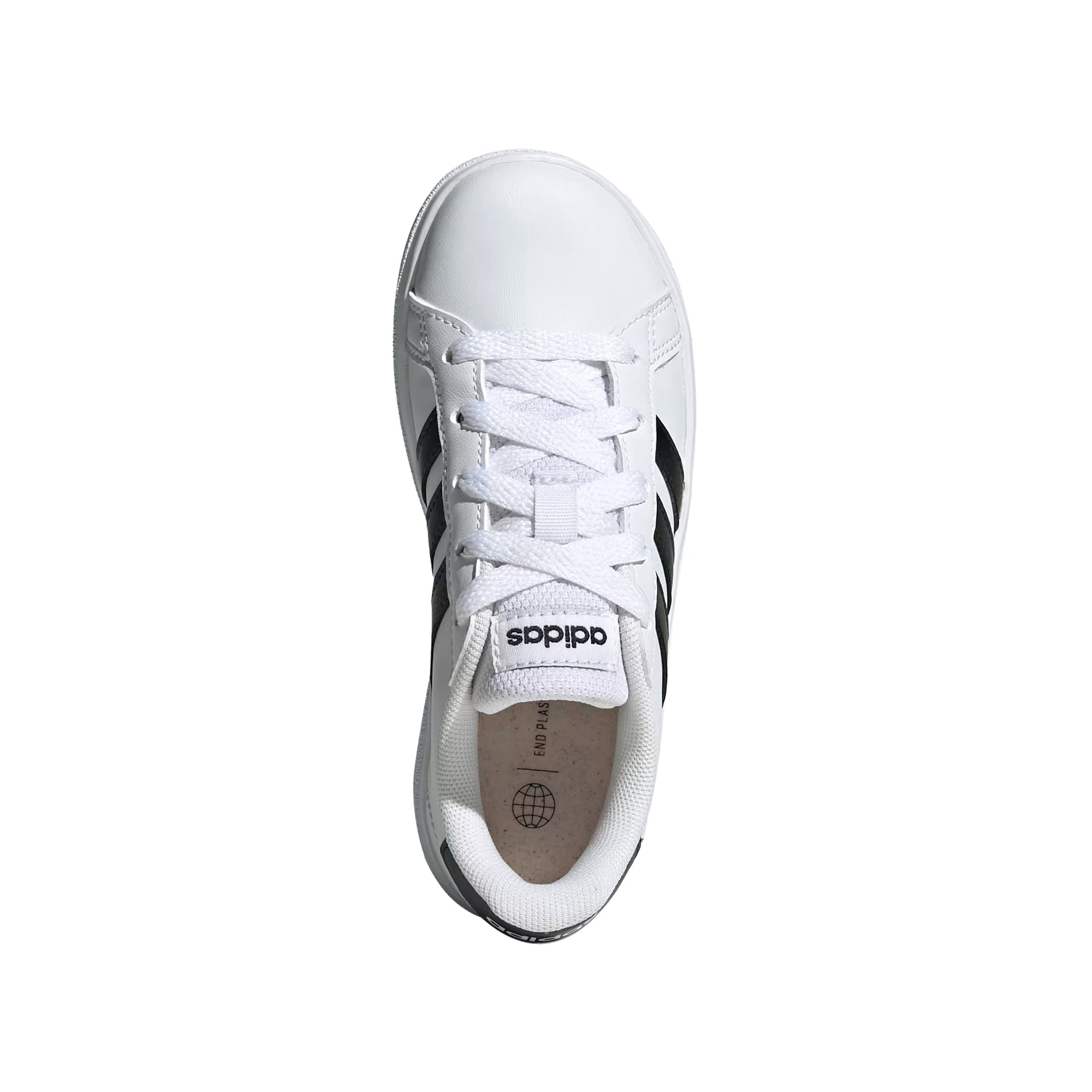 Sneakers Junior Grand Court Lifestyle Lace-Up Bianco