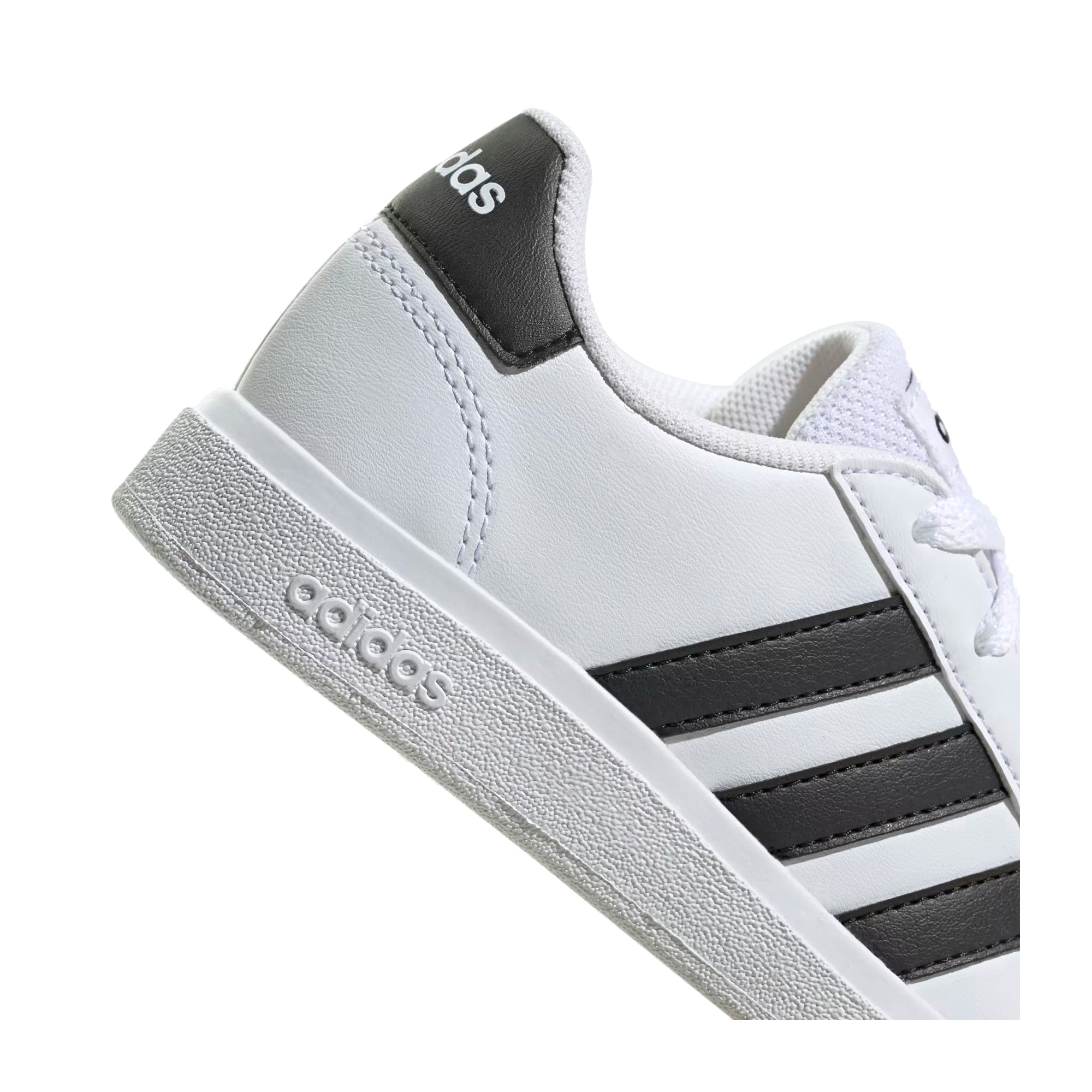 Sneakers Junior Grand Court Lifestyle Lace-Up Bianco dettaglio