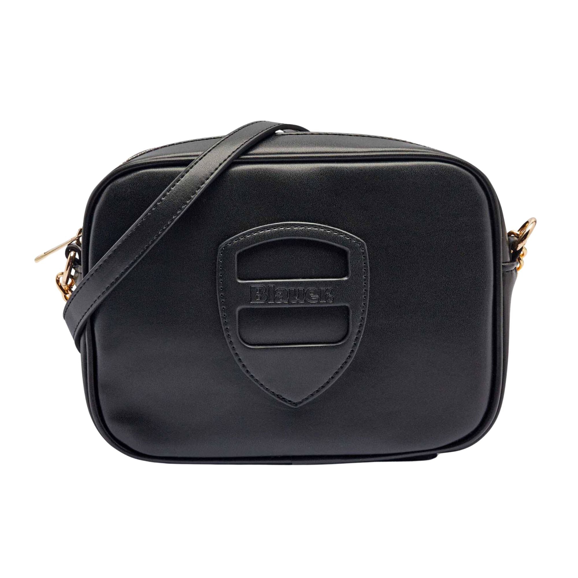 Borsa Donna in similpelle, con logo frontale in tono colore