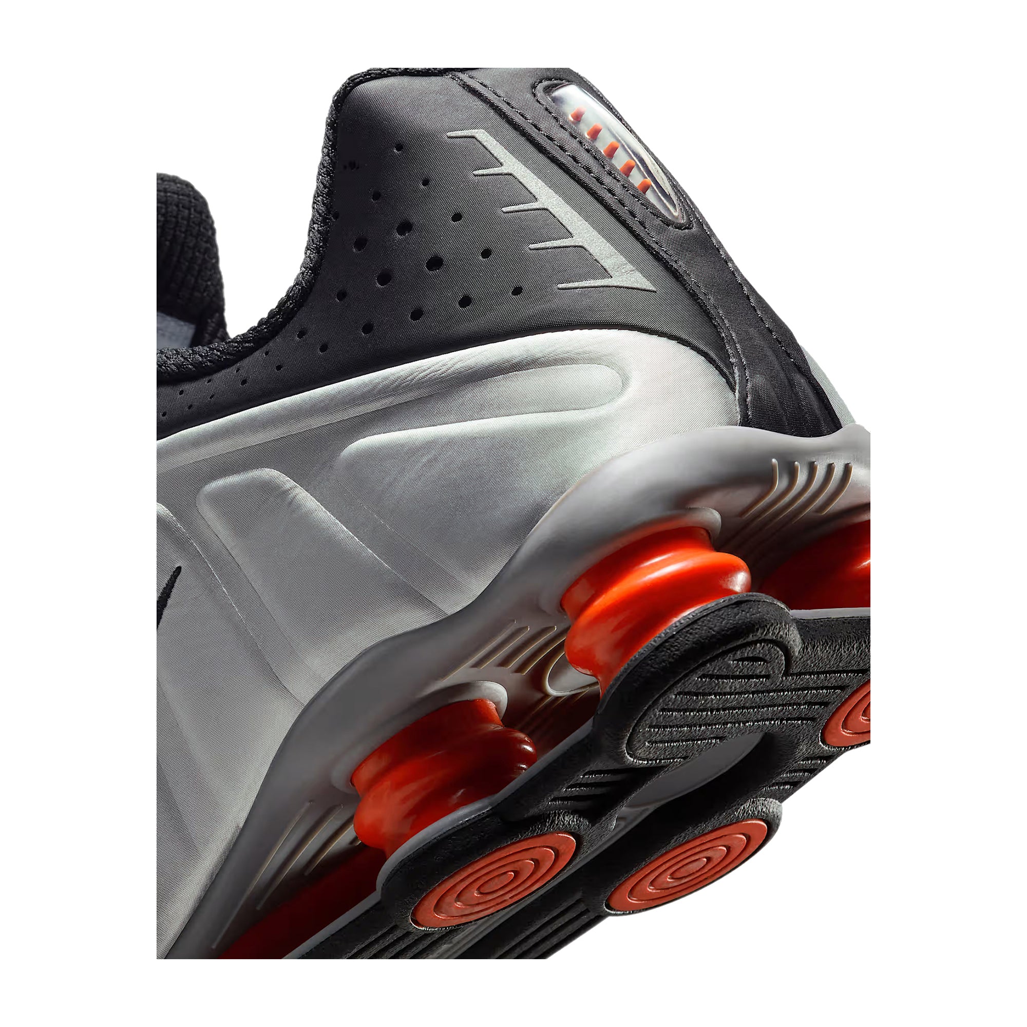 Sneakers Uomo Shox R4 Argentata, con molle e logo laterale