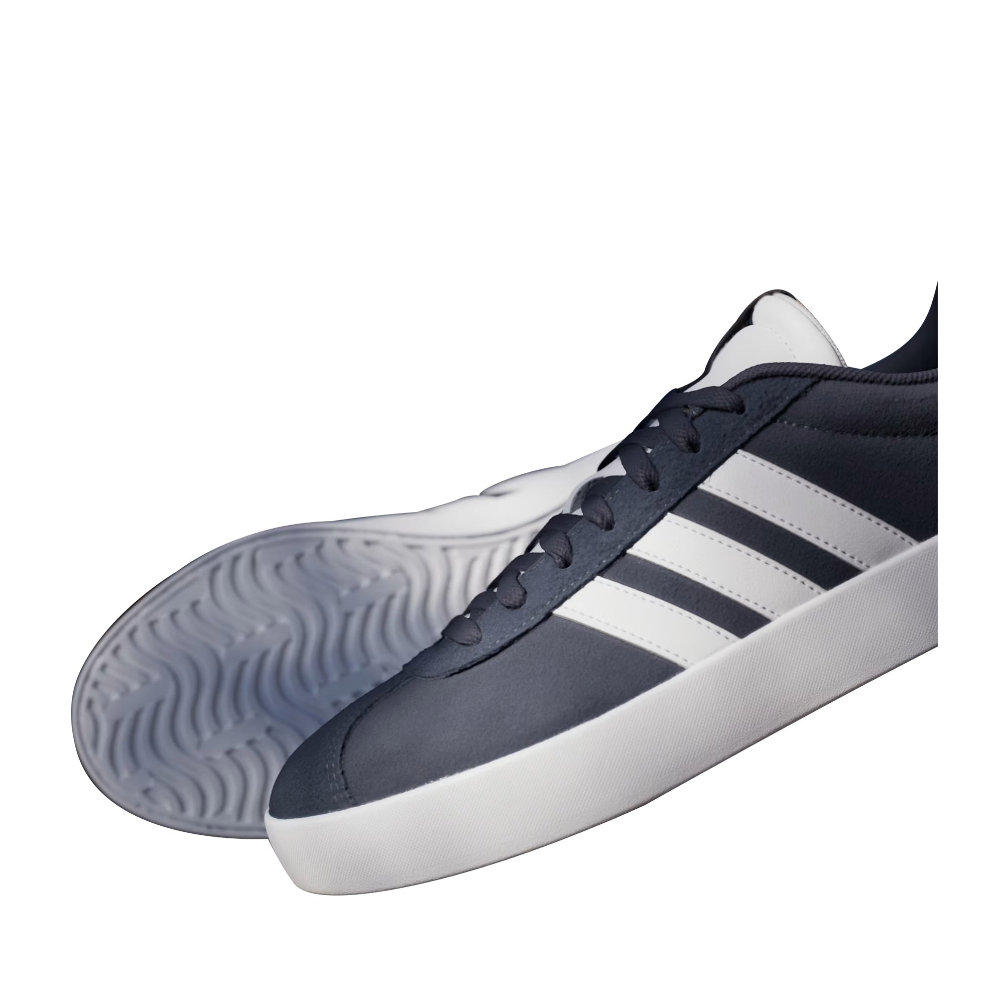 Sneakers Uomo VL Court 3.0 Blu/Bianco, con tomaia in pelle e strisce iconiche laterali