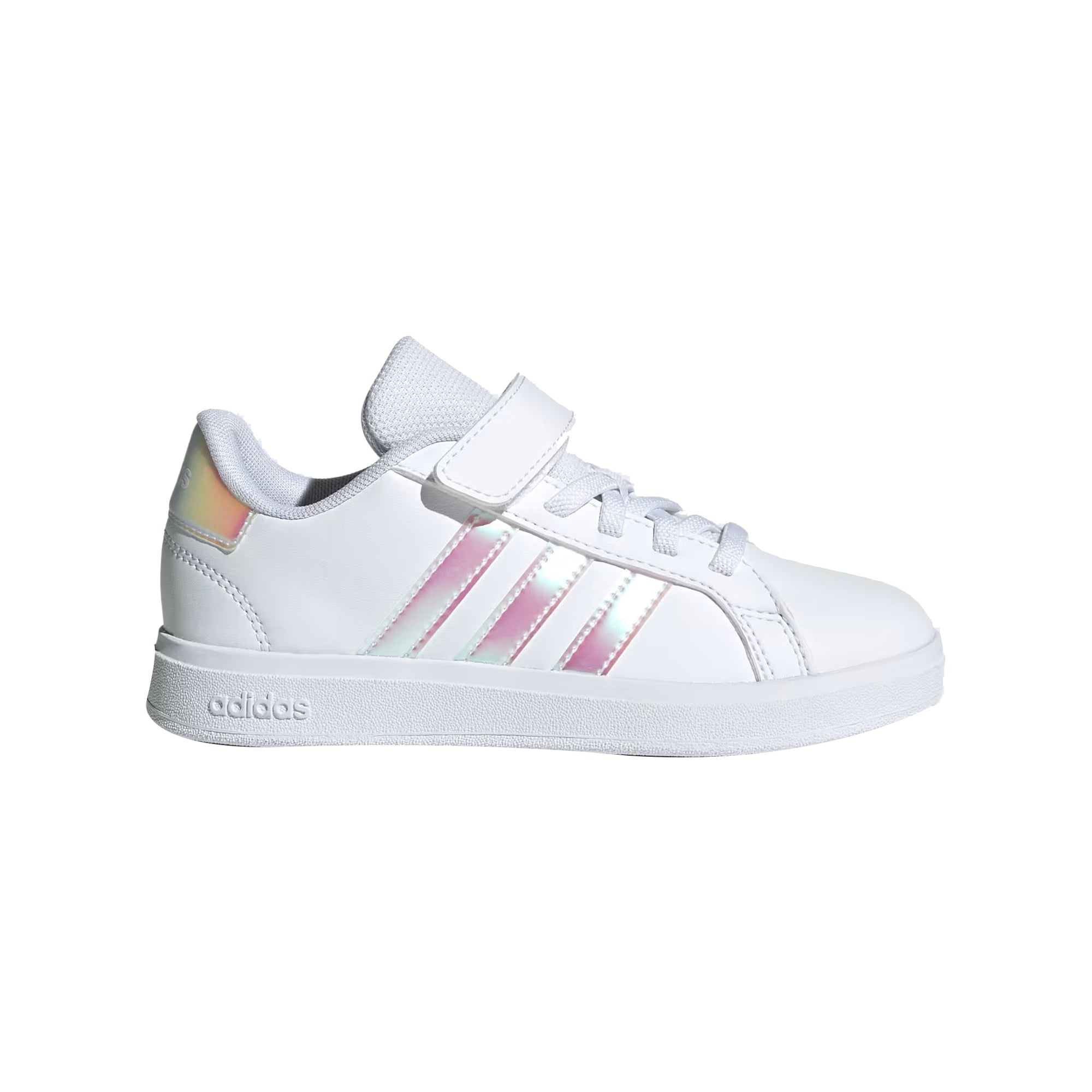 Sneakers Junior Grand Court 2.0 con lacci e strappo