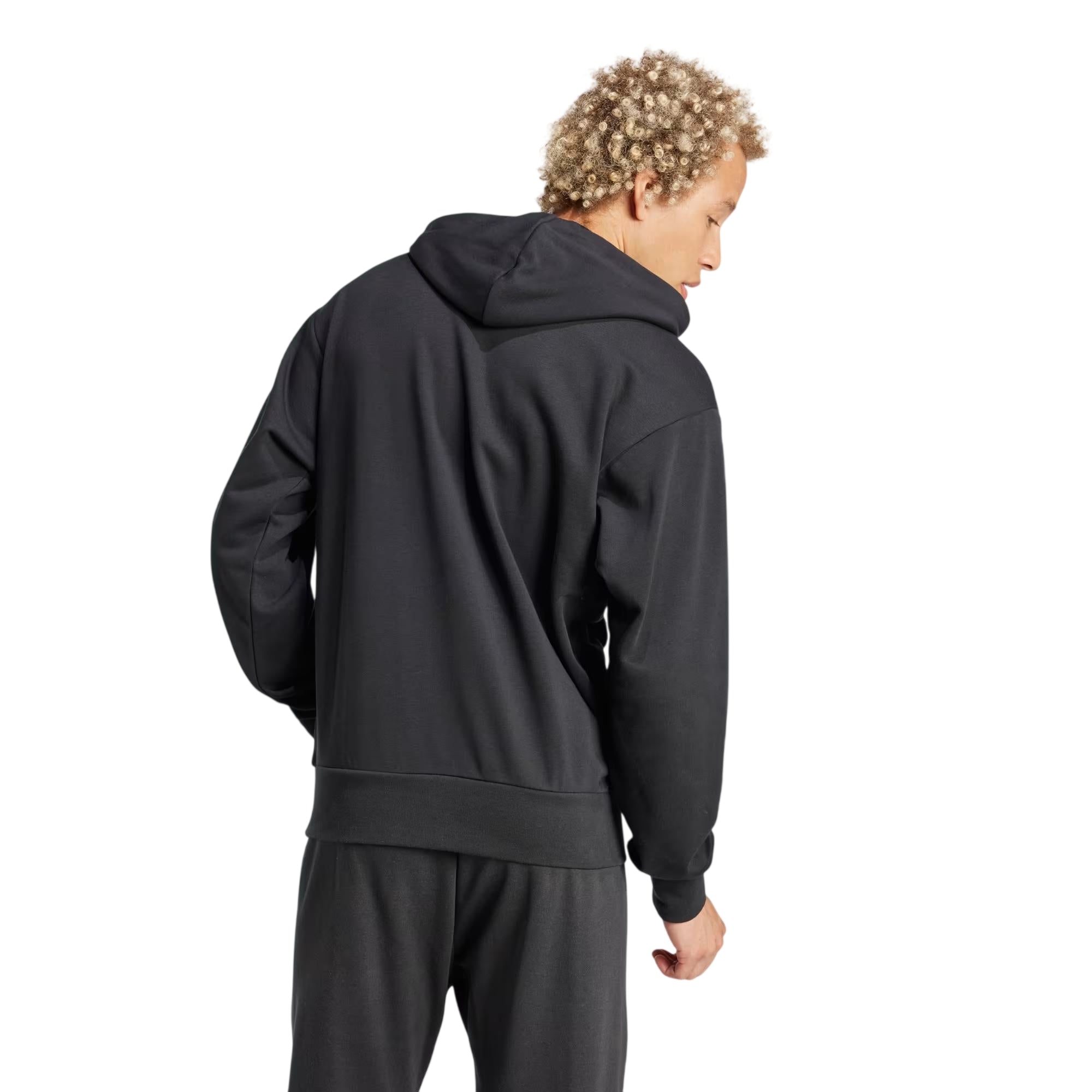 Felpa uomo con cappuccio Essentials Logo Grande French Terry retro