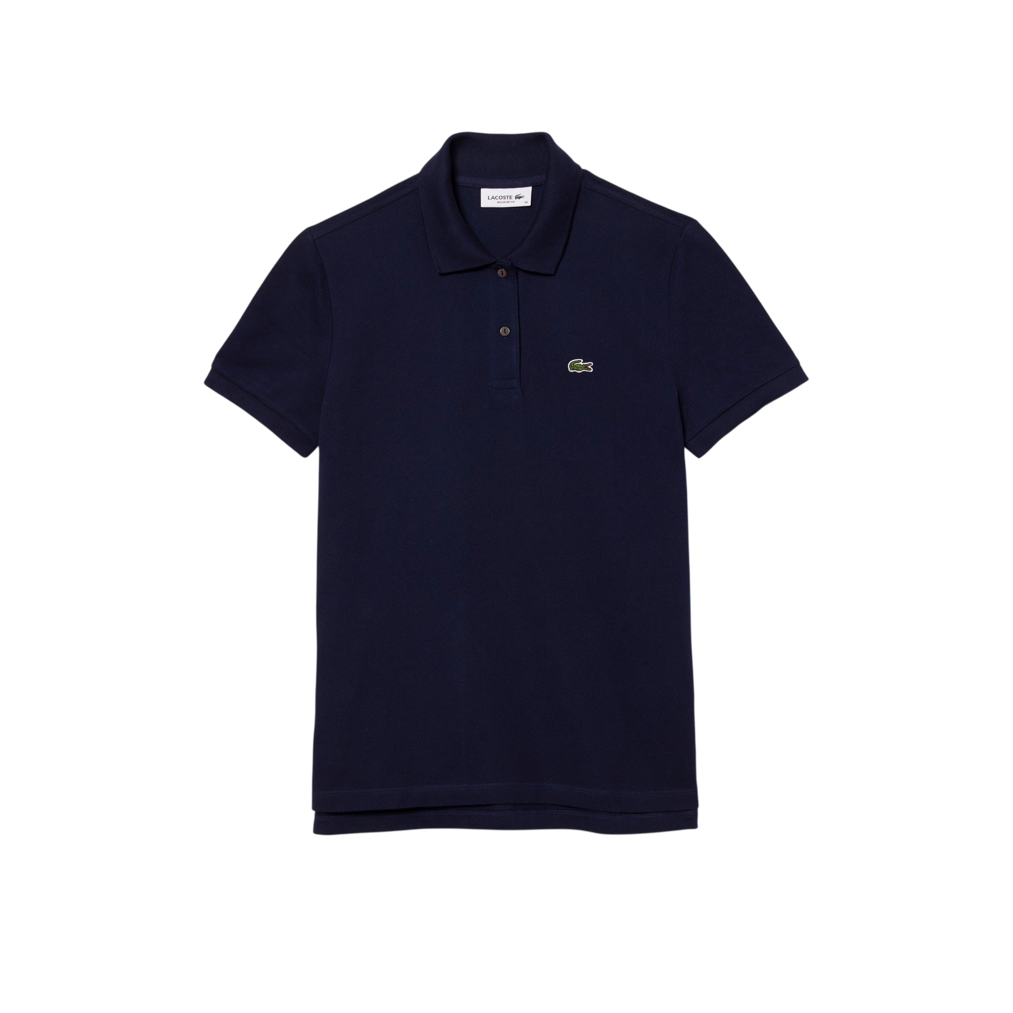 Polo da donna blu in petit piqué