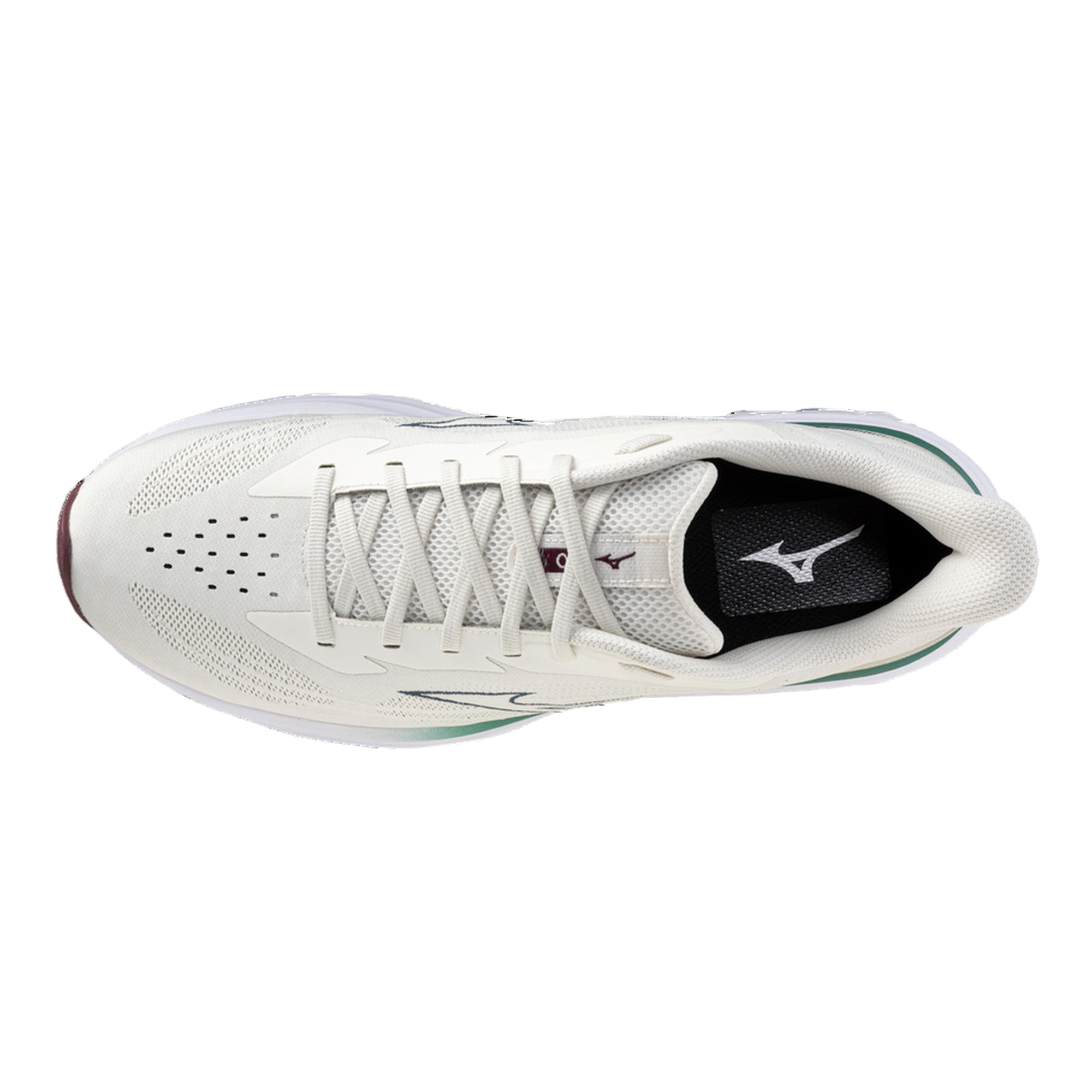 Scarpa uomo da Running Wave Skyrise 7 Bianca con dettagli verdi