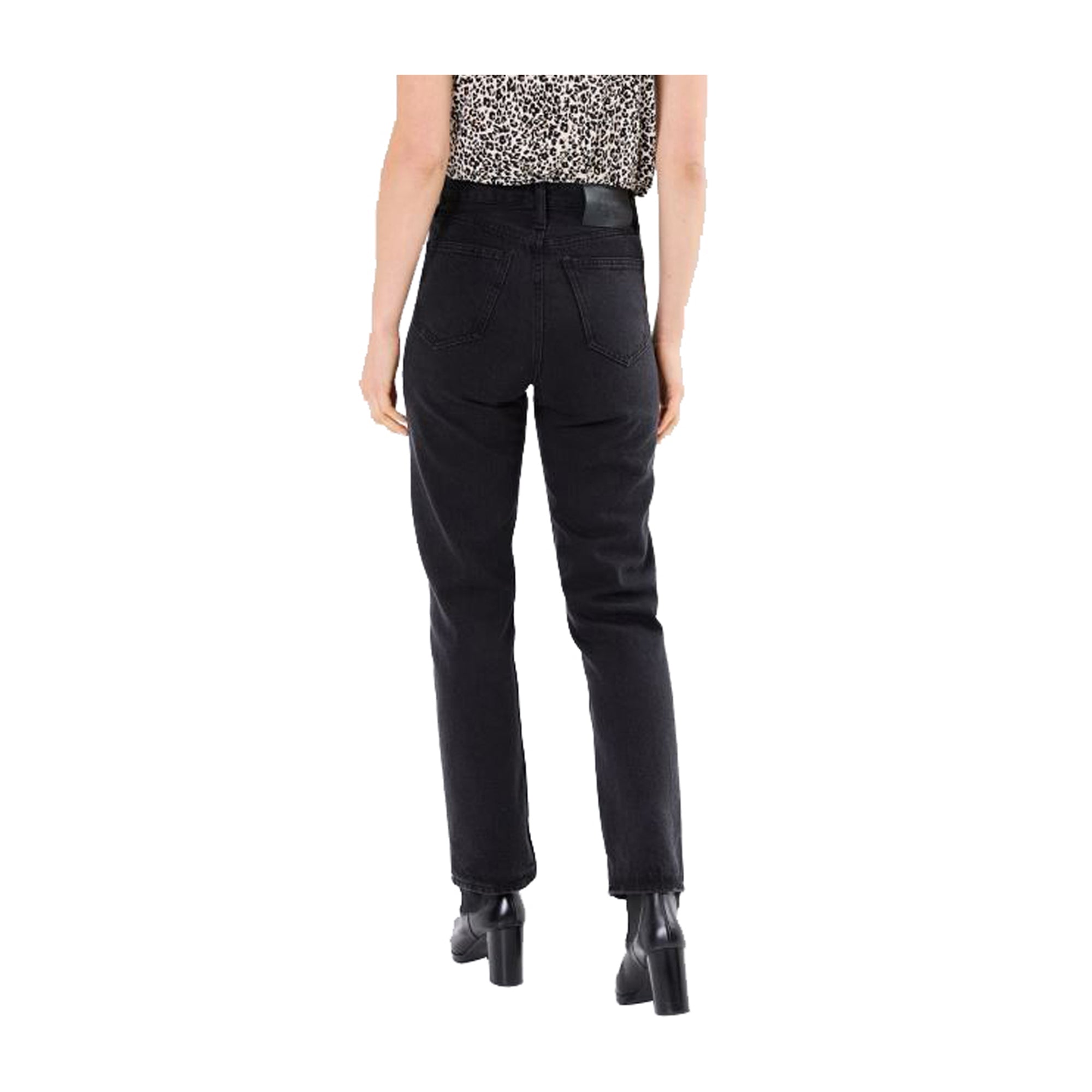 Jeans Donna a vita alta Nero